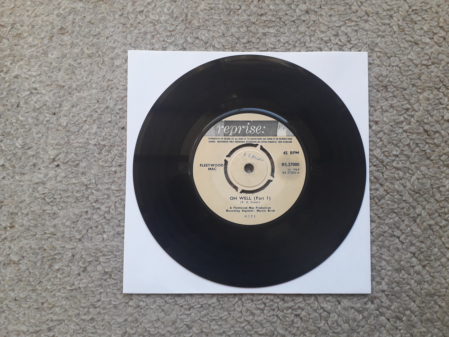 Fleetwood Mac-Oh Well (Part 1 & 2) 7" (RS. 27000)