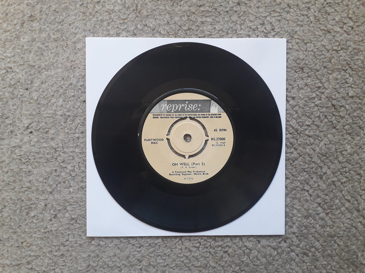 Fleetwood Mac-Oh Well (Part 1 & 2) 7" (RS. 27000)