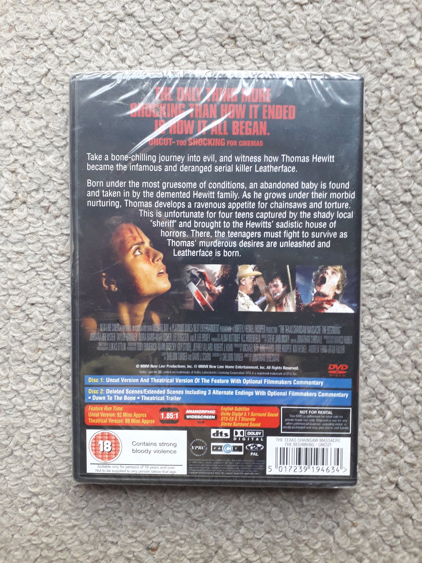 Texas Chainsaw Massacre The Beginning 2 X DVD Set New/Sealed