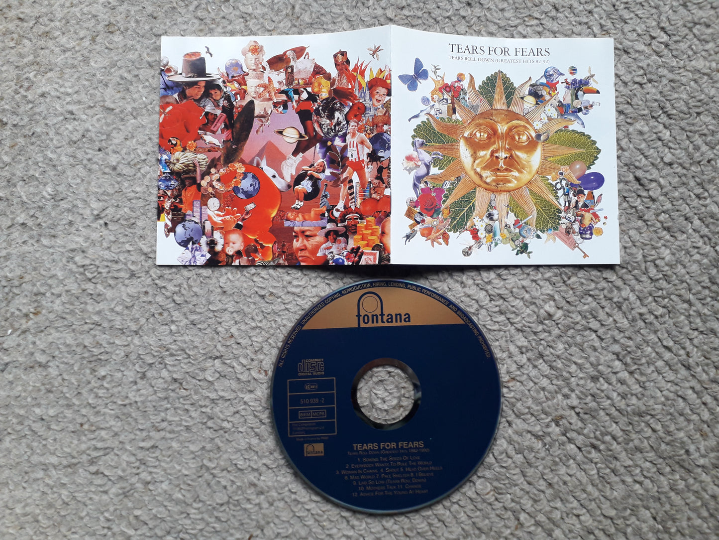 Tears For Fears-Tears Roll Down (Greatest Hits 82-92) CD (510939-2)