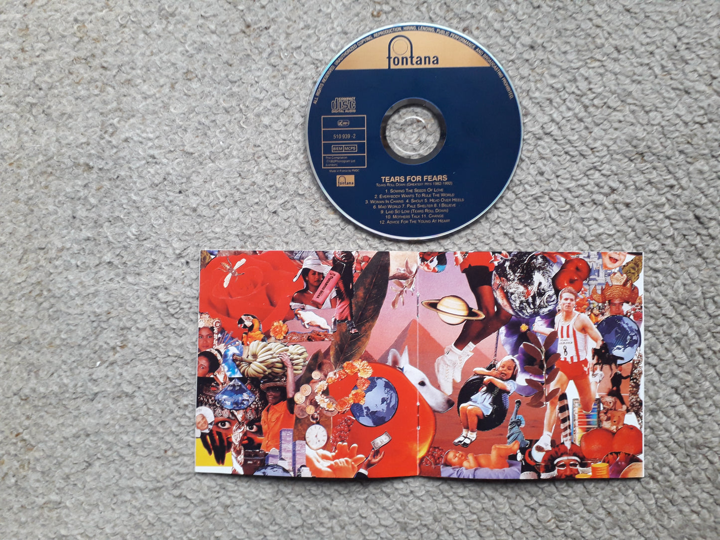 Tears For Fears-Tears Roll Down (Greatest Hits 82-92) CD (510939-2)