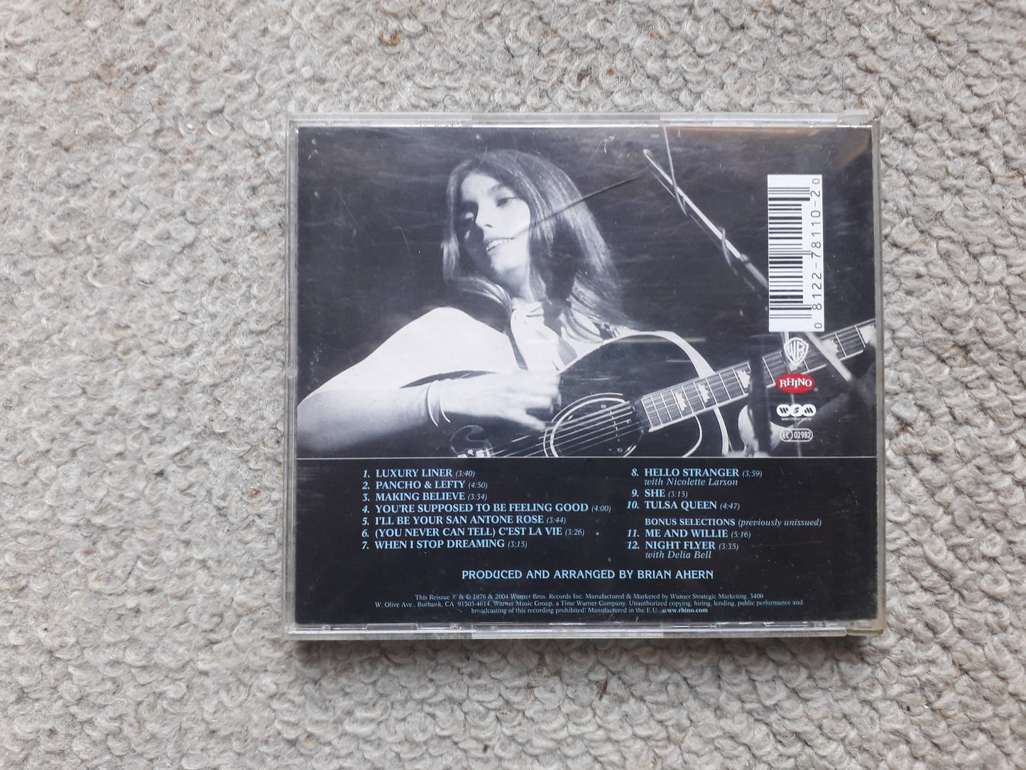 Emmylou Harris-Luxury Liner CD (8122-78110-2) Bonus Tracks