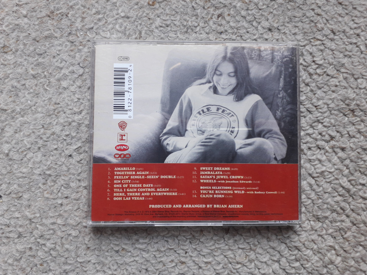 Emmylou Harris-Elite Hotel CD Bonus Tracks (R2 78109)