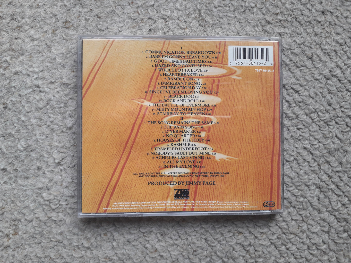 Led Zeppelin-Remasters Double CD (7567 80415-2)