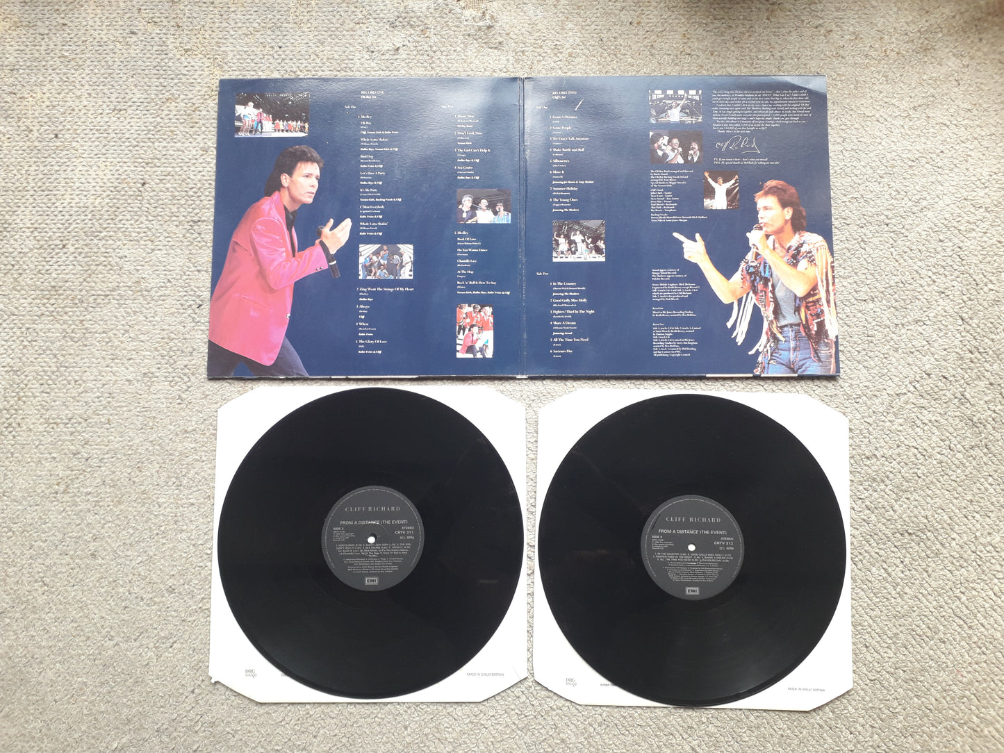 Cliff Richard-From A Distant-The Event Dbl LP (CRTV 31)