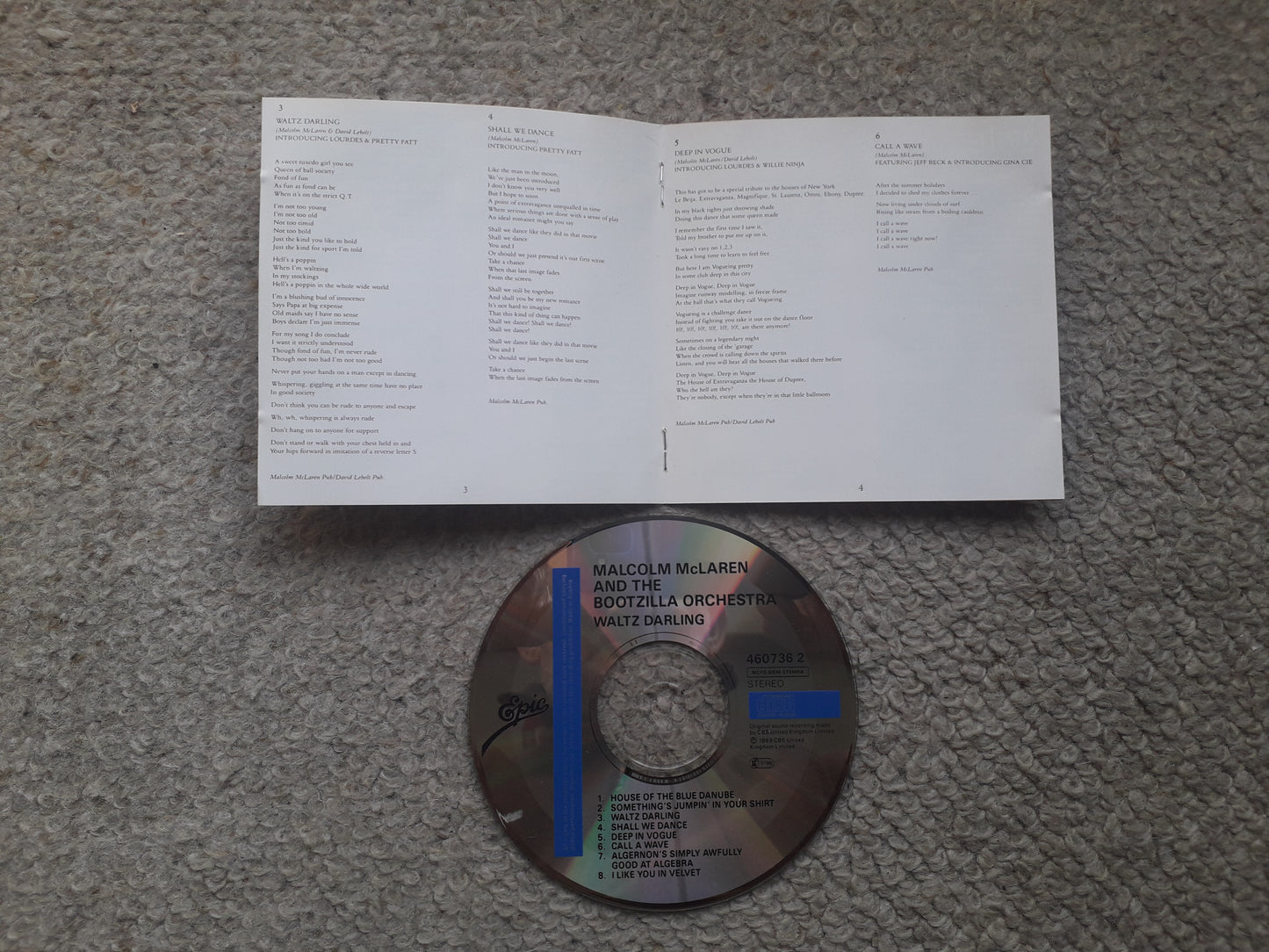 Malcolm McLaren & The Bootzilla Orchestra-Waltz Darling CD (460736 2)