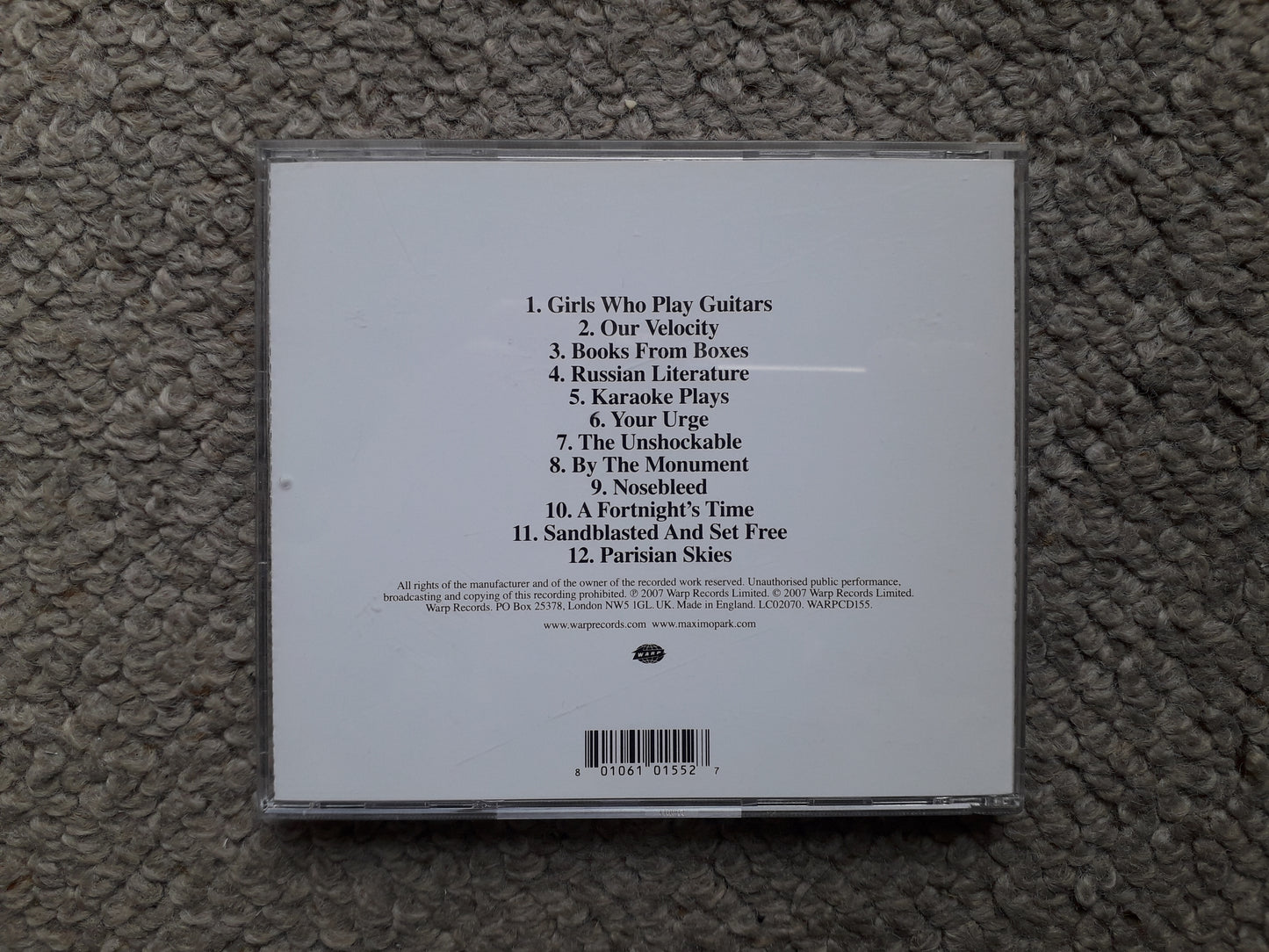 Maximo Park-Our Earthly Pleasures CD (WARPCD155)