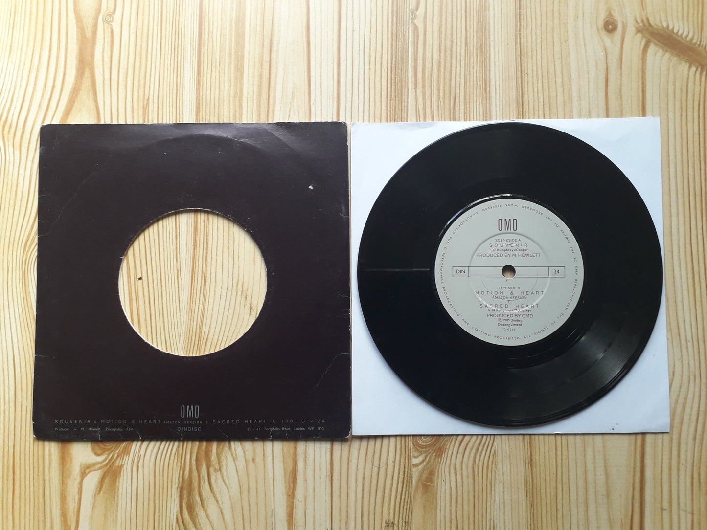 Orchestral Manoeuvres In The Dark-Souvenir 7" (DIN 24)