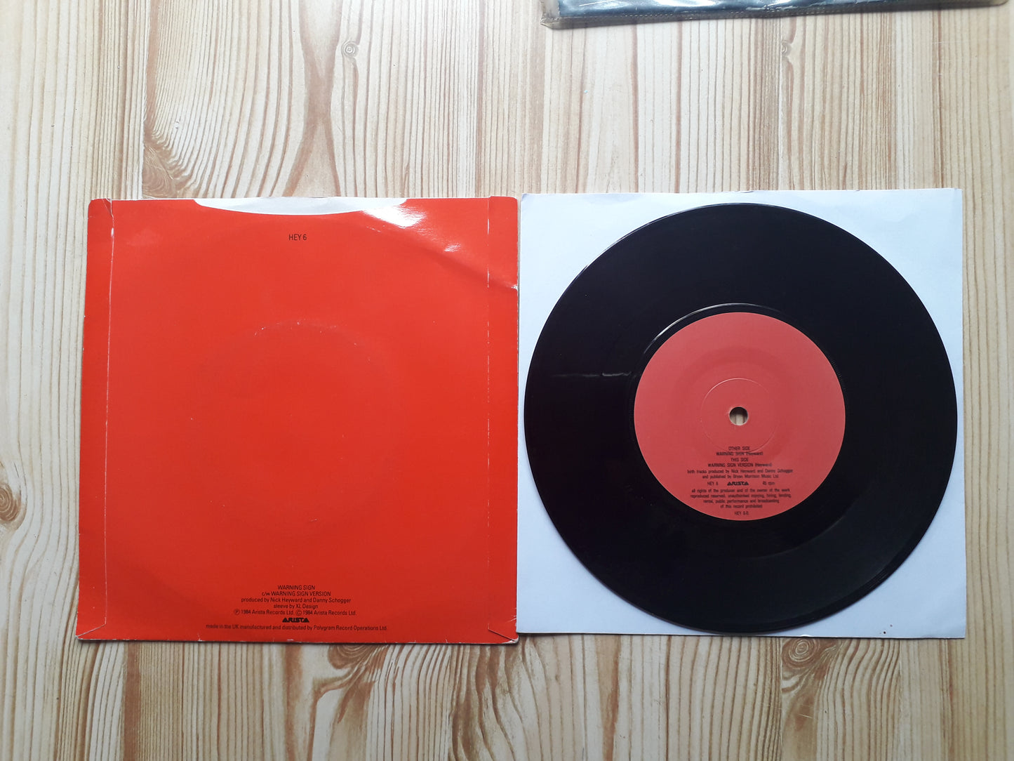 Nick Heyward-Warning Sign 7" (HEY 6)