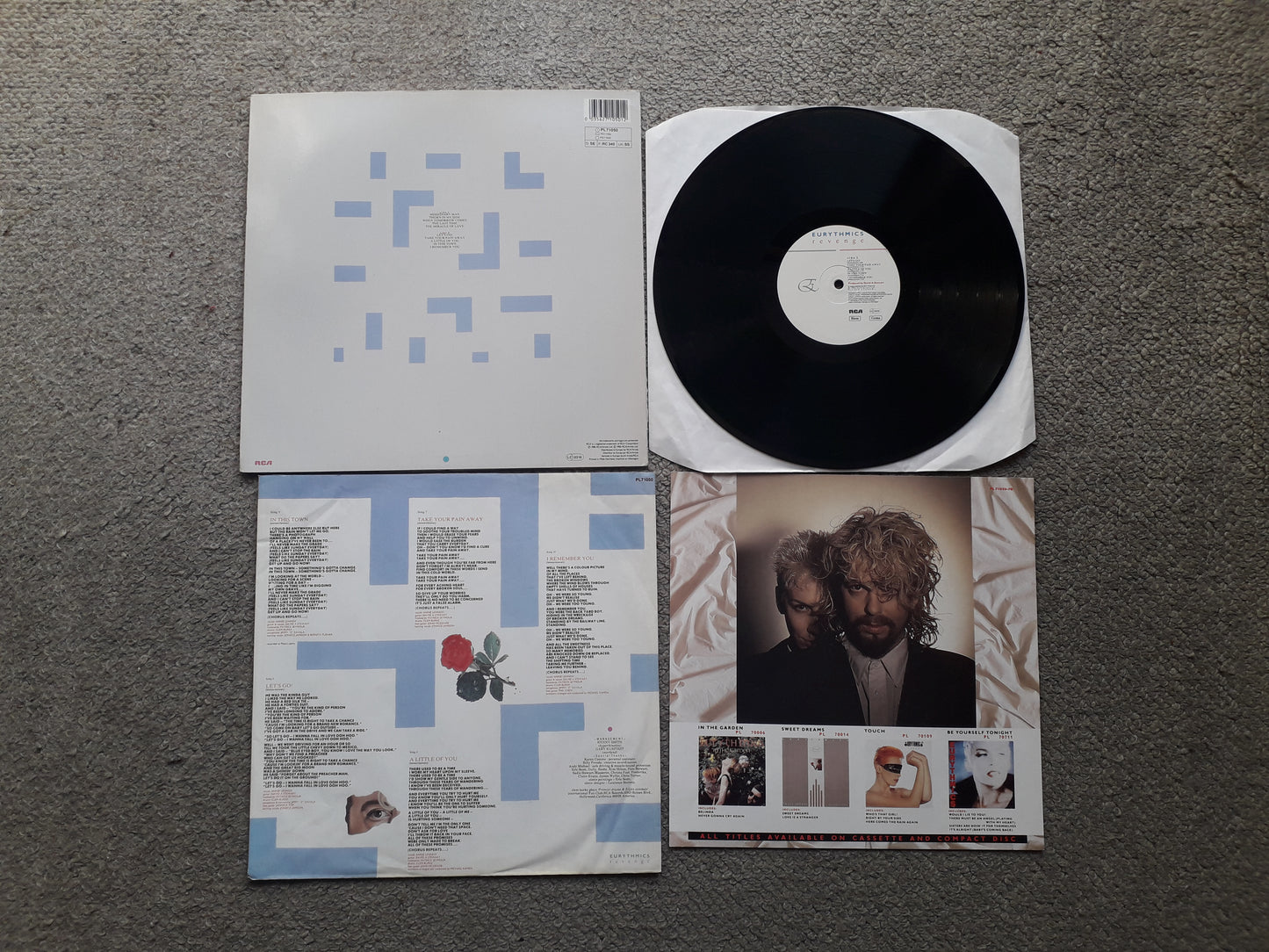 Eurythmics-Revenge LP (PL71050 Embossed)