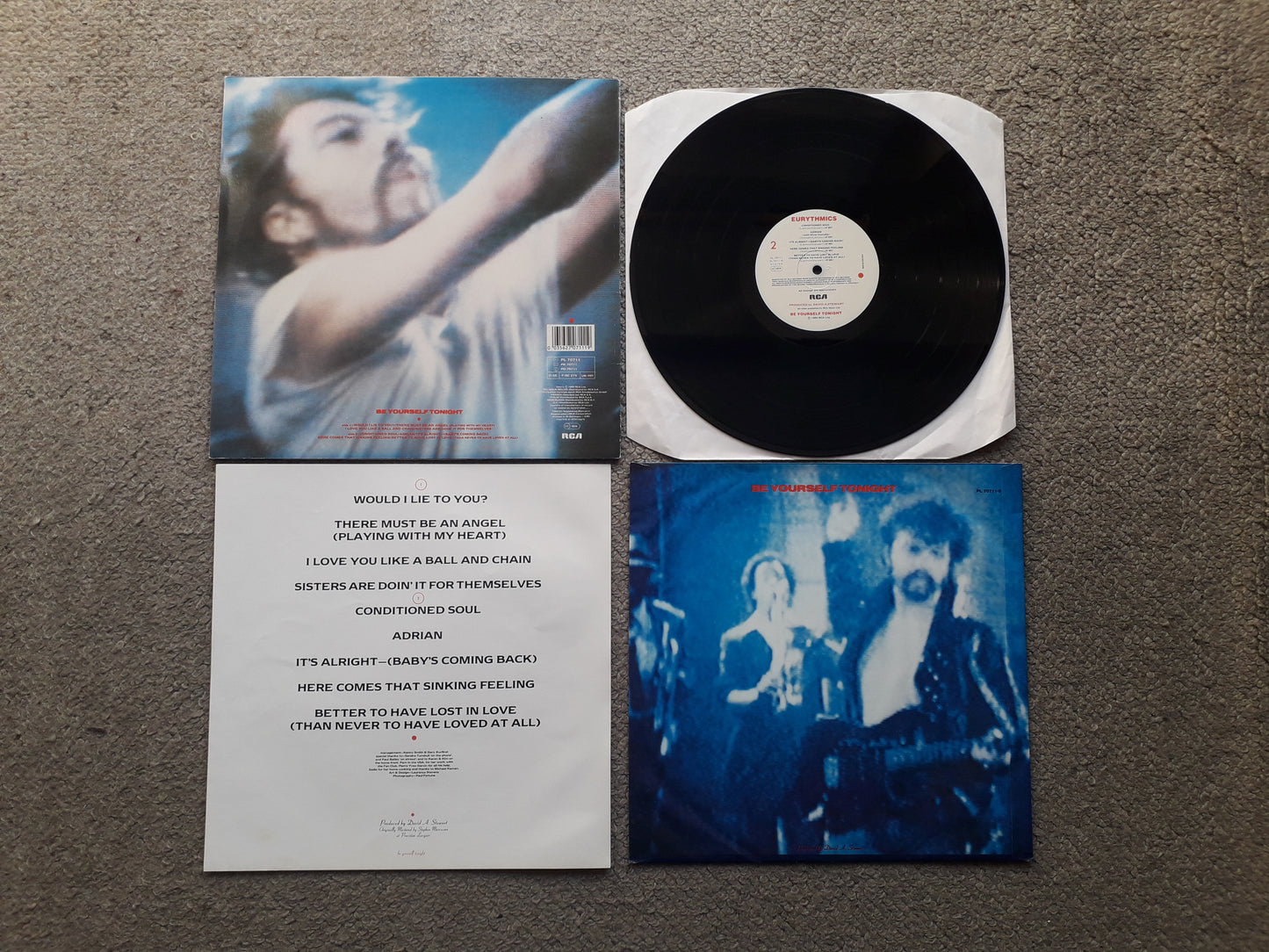 Eurythmics-Be Yourself Tonight LP (PL 70711)