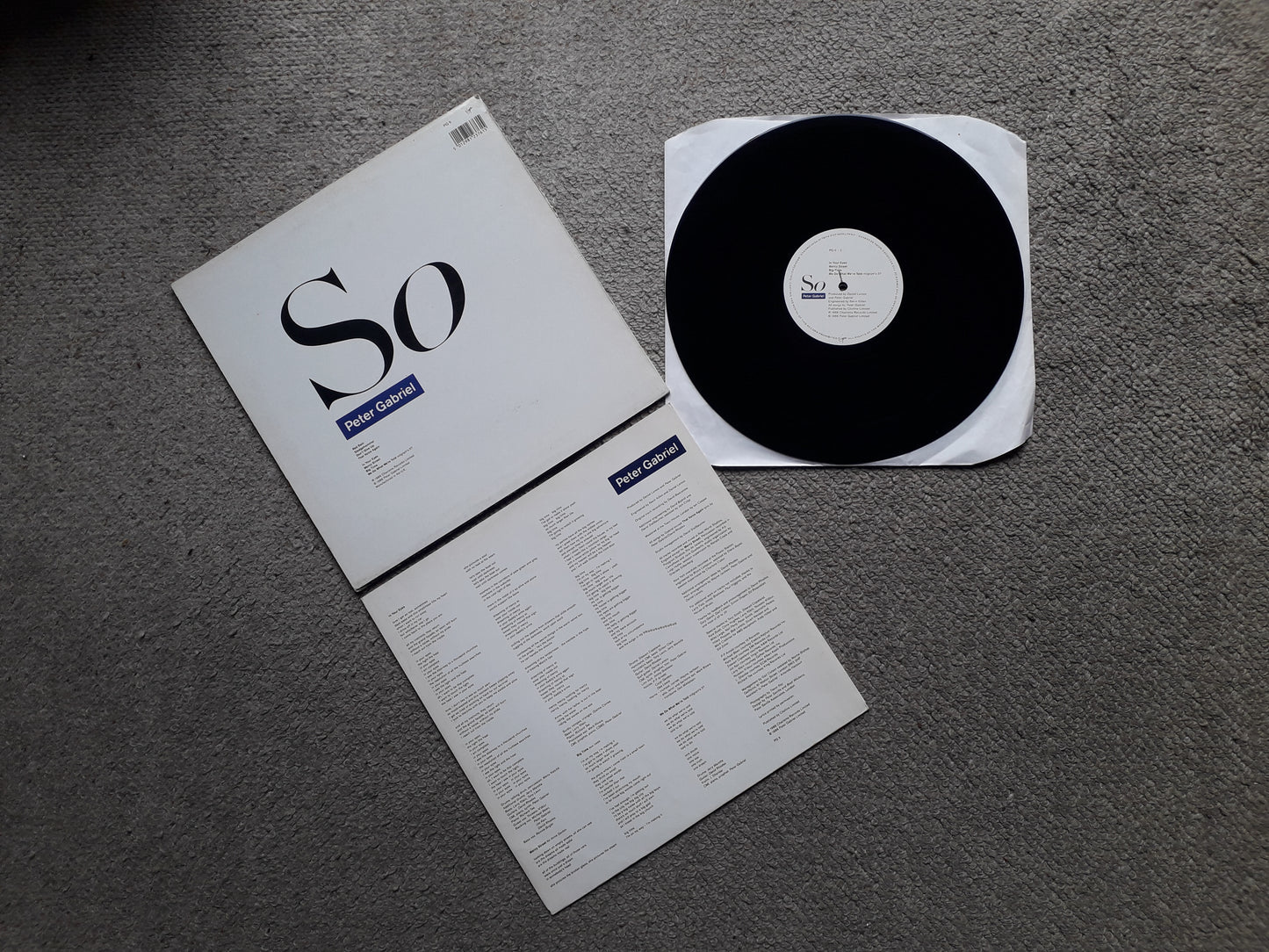 Peter Gabriel-So LP (PG5)