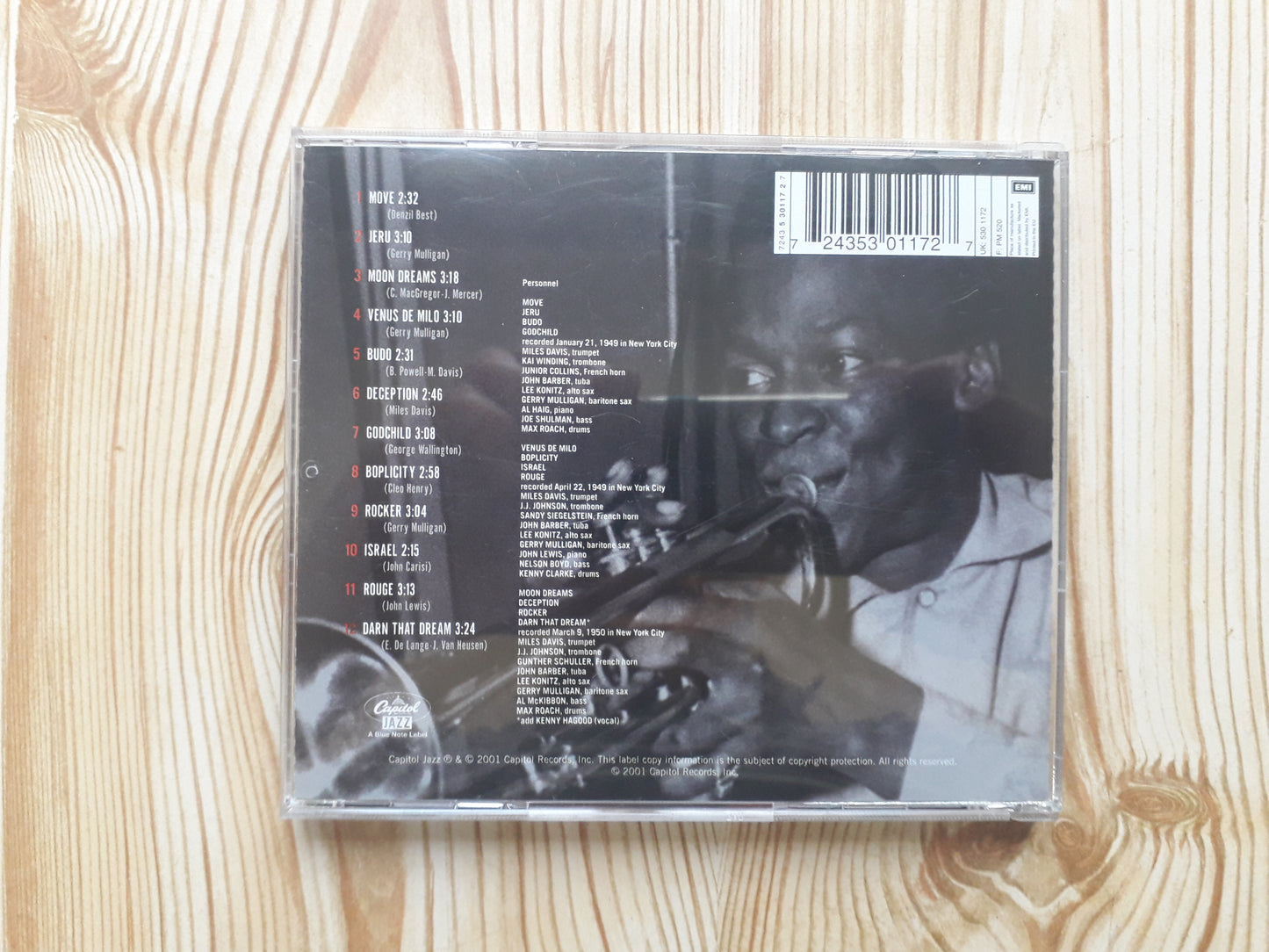 Miles Davis – Birth Of The Cool CD RVG Edition (7243 5 30117 2 7)