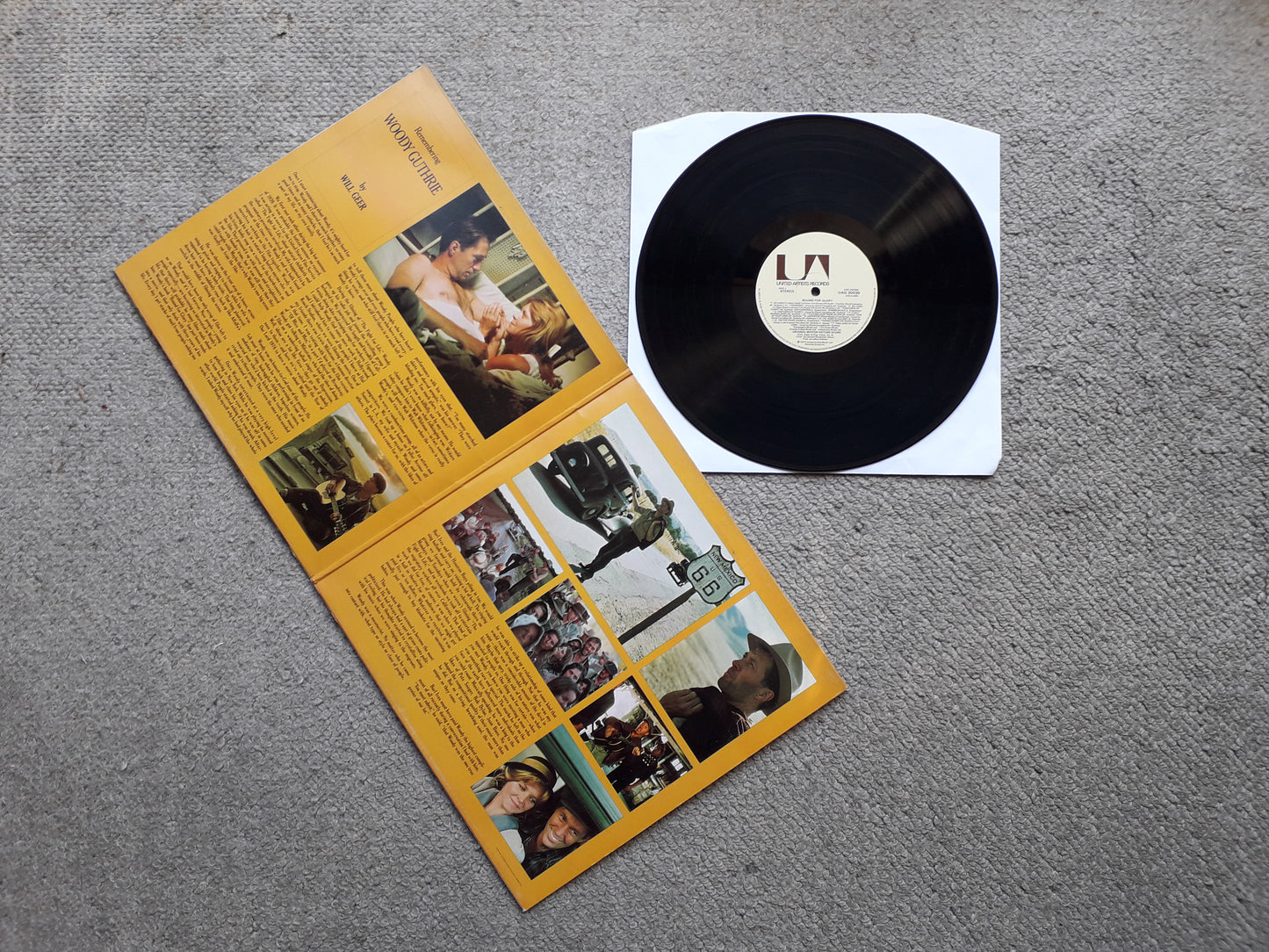 Woody Guthrie, Leonard Rosenman, David Carradine – Bound For Glory LP (UAG 30035)