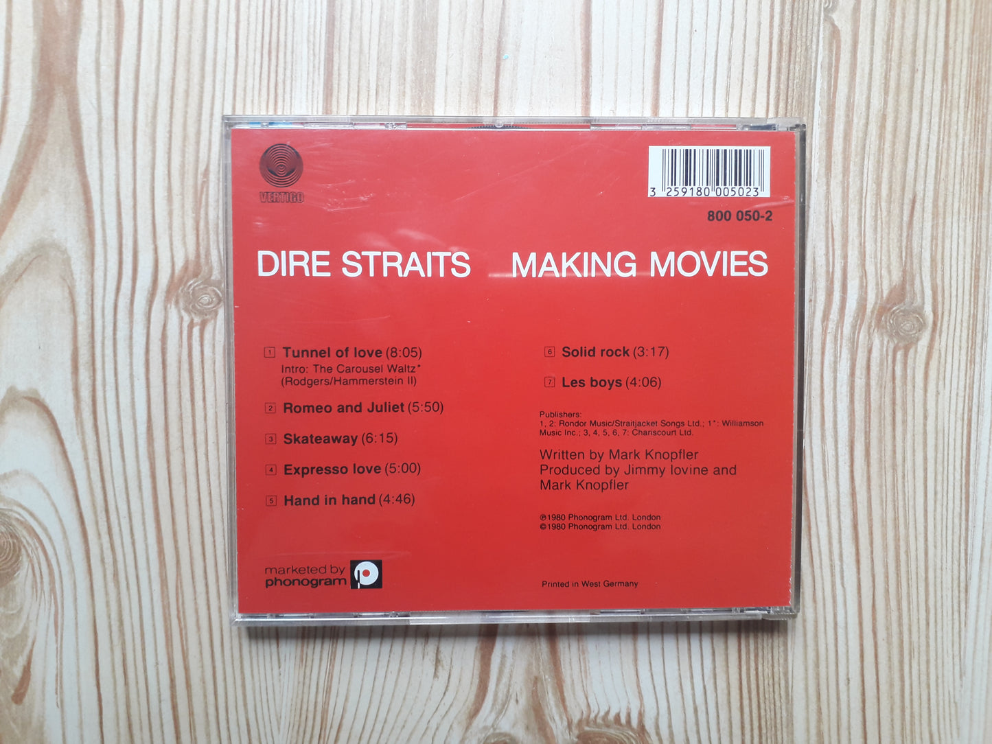 Dire Straits-Making Movies CD (800 050-2)