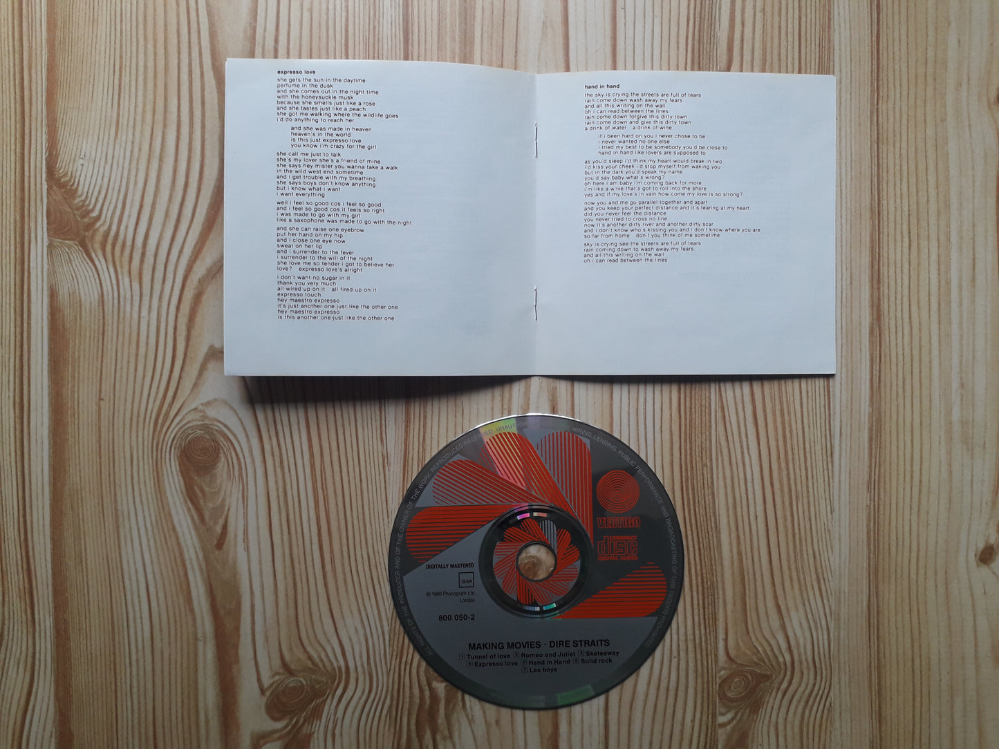 Dire Straits-Making Movies CD (800 050-2)