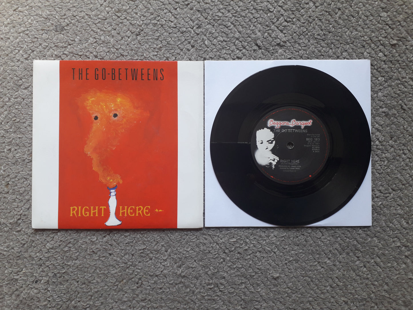 The Go-Betweens-Right Here 7" (BEG 183)