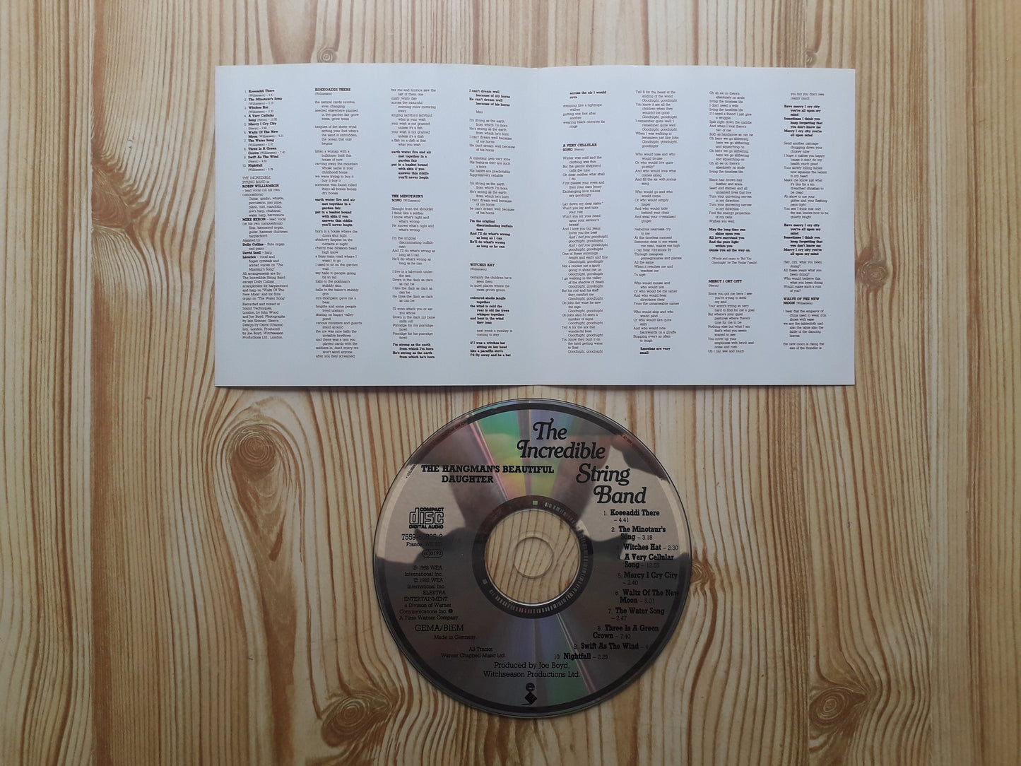 Incredible String Band–The Hangman's Beautiful Daughter CD (7559-60835-2)