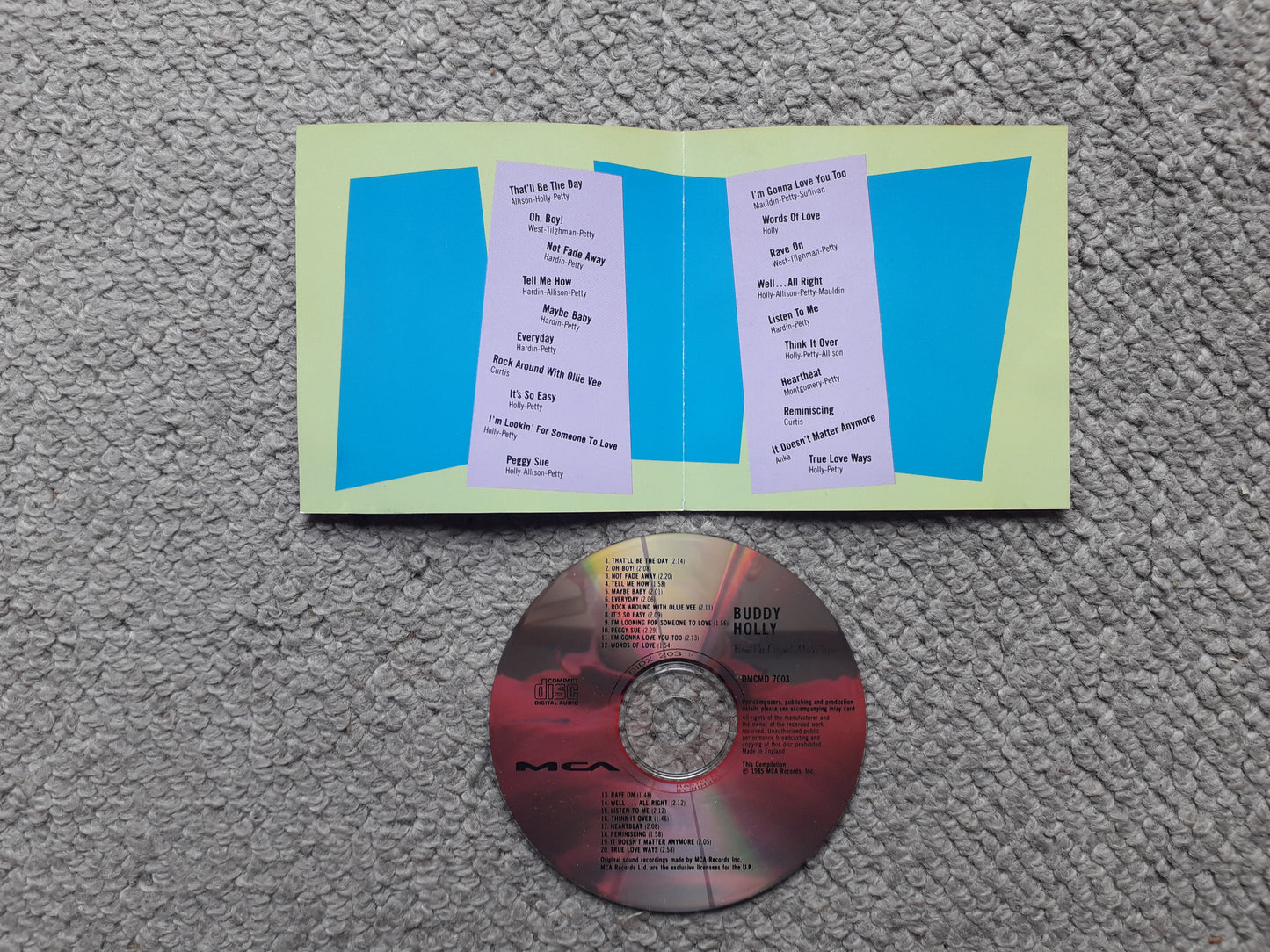 Buddy Holly-From The Original Master Tapes CD (DMCMD 7003)
