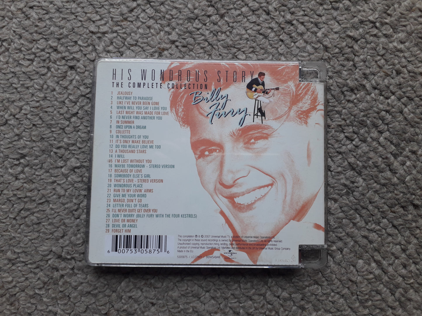 Billy Fury-His Wondrous Story: The Complete Collection CD (5305875)