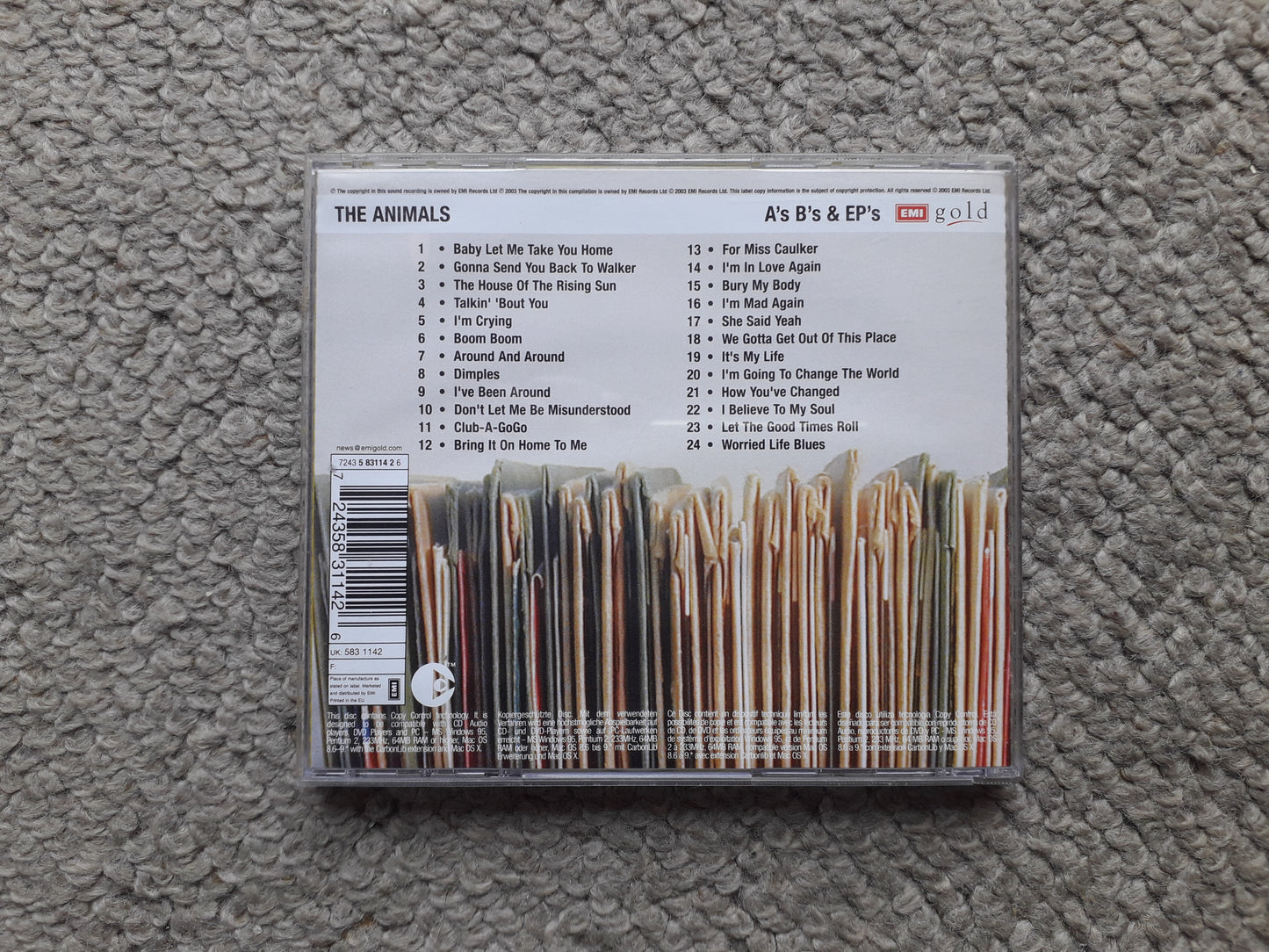 Animals-A's B's & EP's CD (7243 5 83114 2 6)
