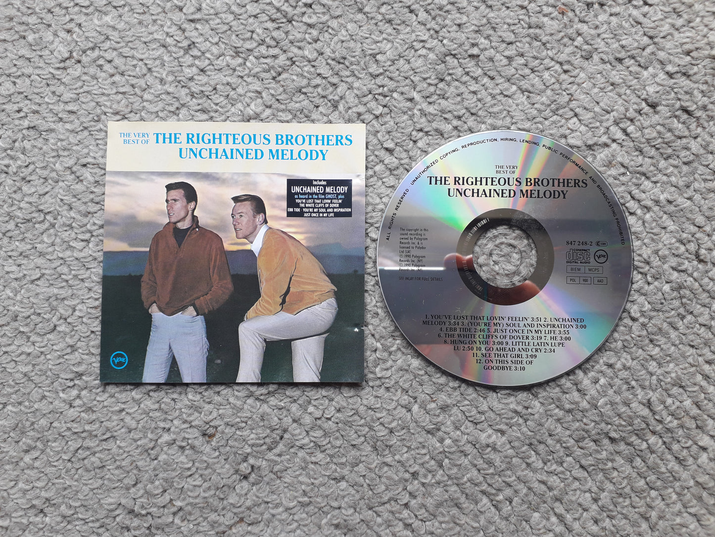Righteous Brothers – The Very Best Of The Righteous Brothers - Unchained Melody CD (847 248-2)