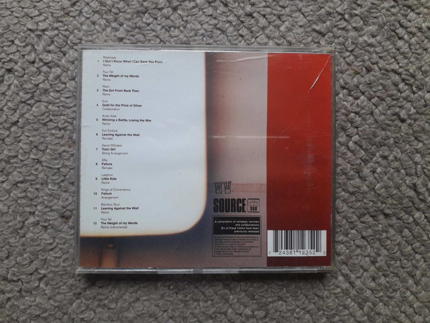Kings Of Convenience-Versus CD (CDSOUR040)
