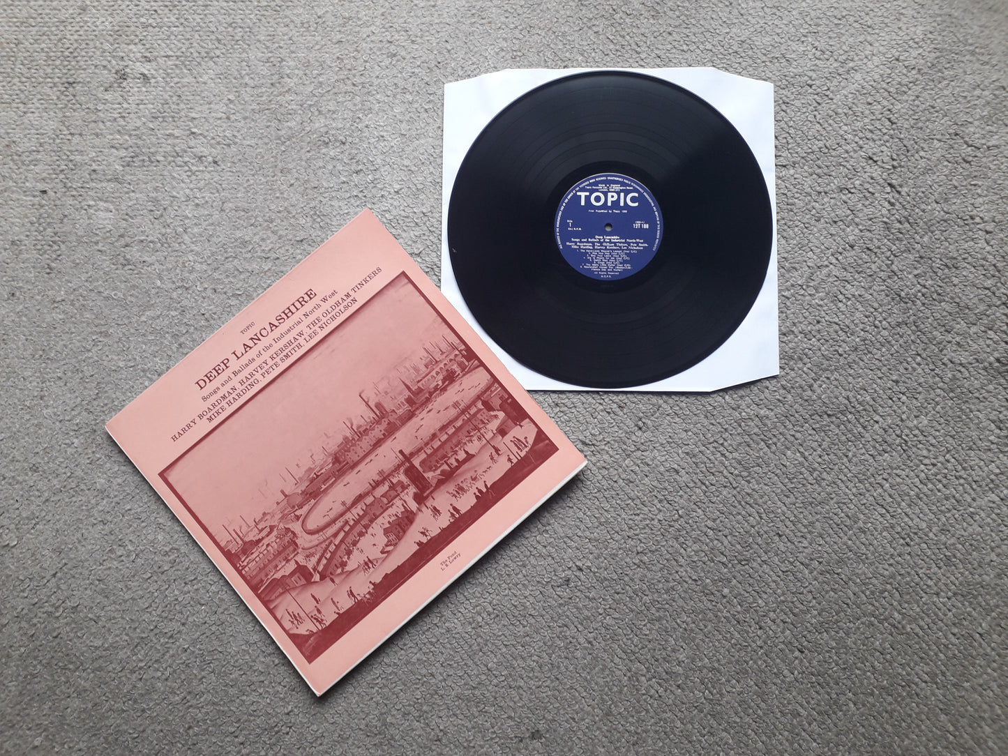 Various – Deep Lancashire Songs And Ballads Of The Industrial North West LP Signed