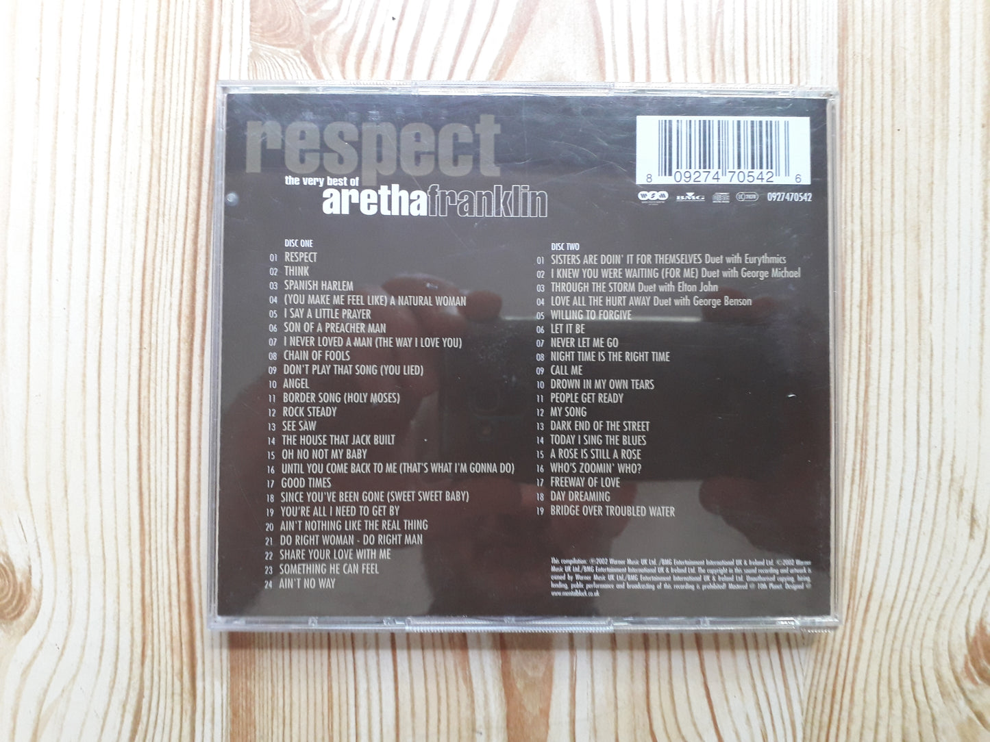Aretha Franklin–Respect (The Very Best Of Aretha Franklin) Dbl CD (0927470542)