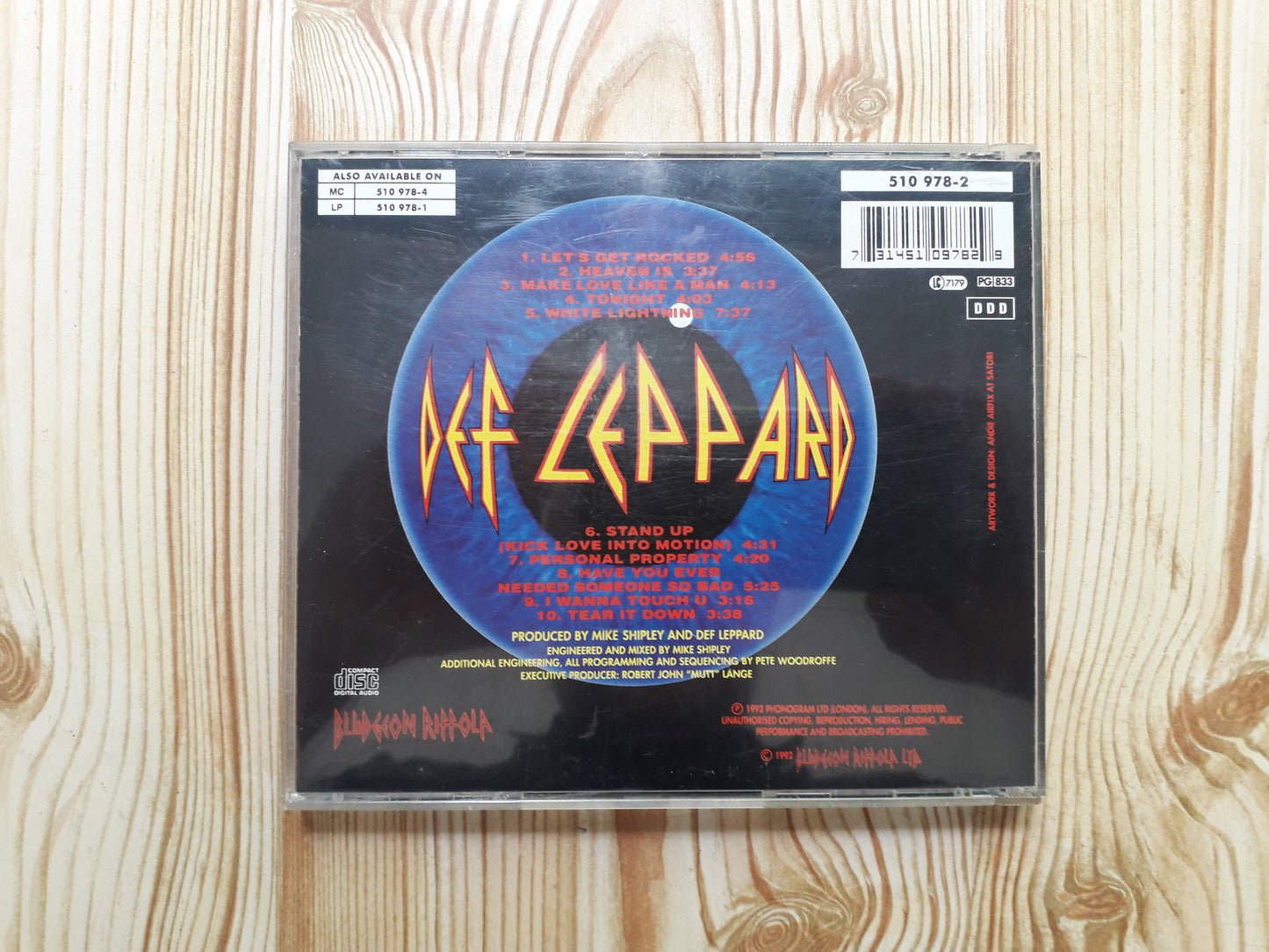 Def Leppard-Adrenalize CD (510 978-2)