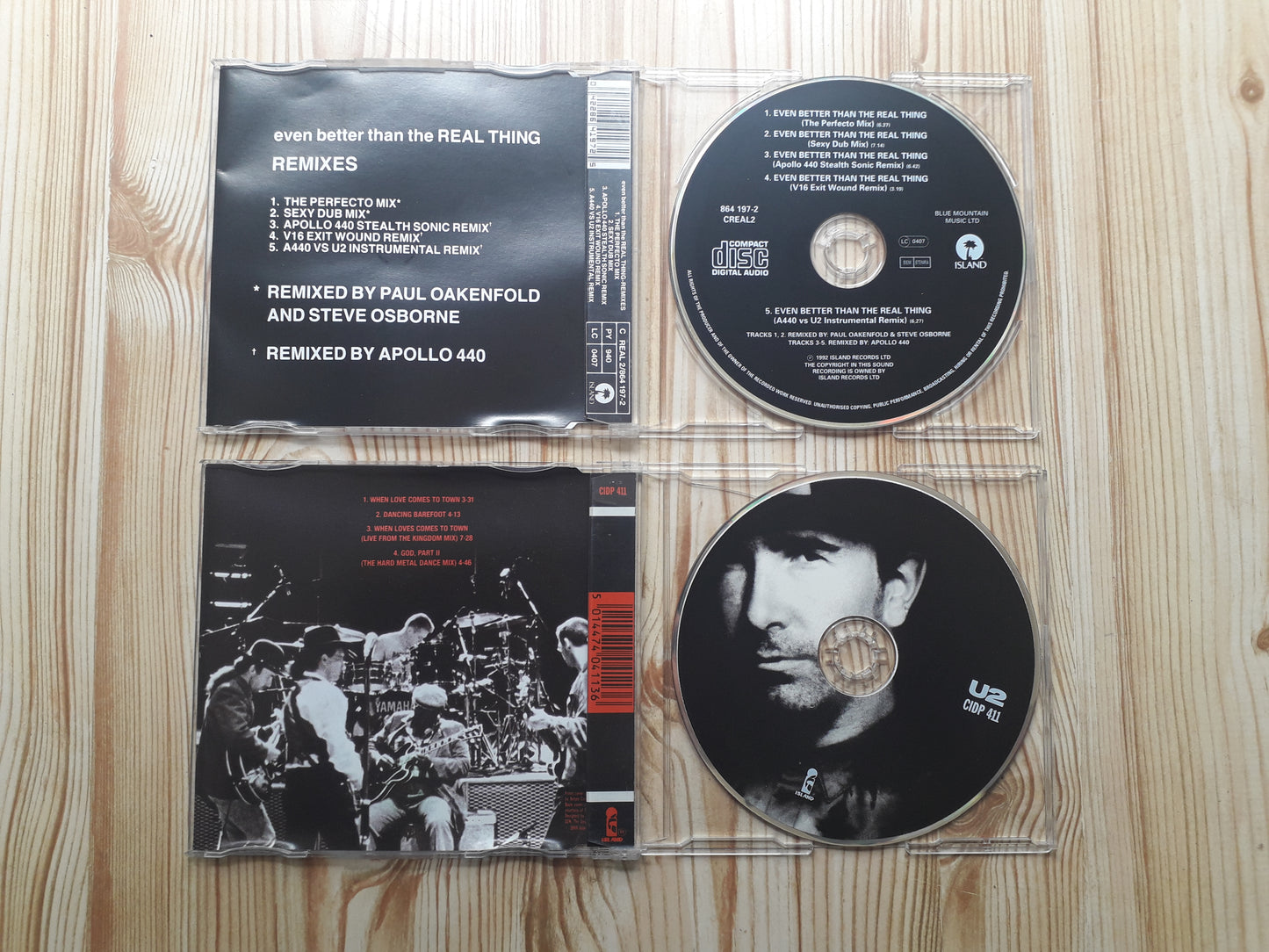 U2-When Love Comes To Town &Even Better Than The Real Thing Remixes CD EP's