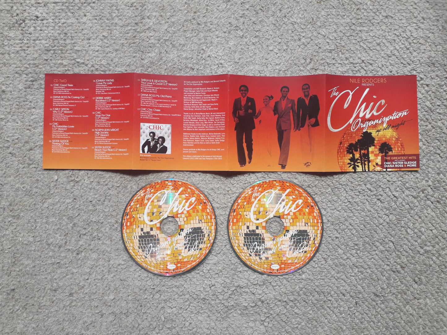 Nile Rodgers Presents The Chic Organization* – Up All Night Dbl CD (WMTV200)