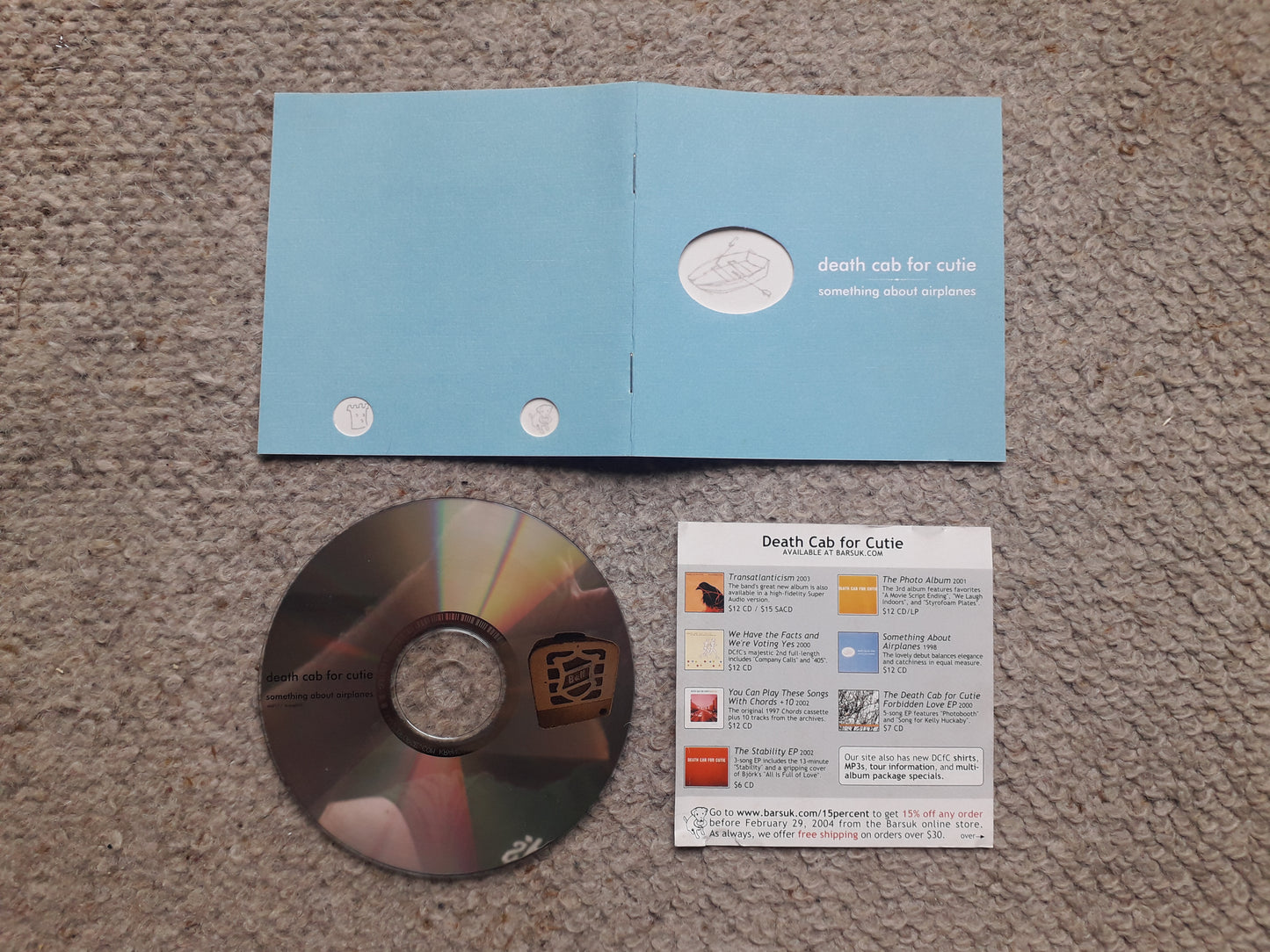 Death Cab For Cutie-Something About Airplanes CD (els071/krang005) 1998