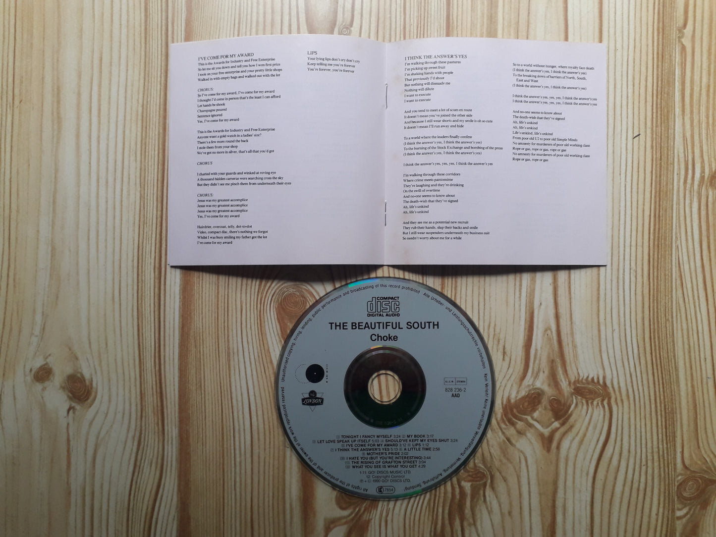 Beautiful South-Choke CD (828 233-2)