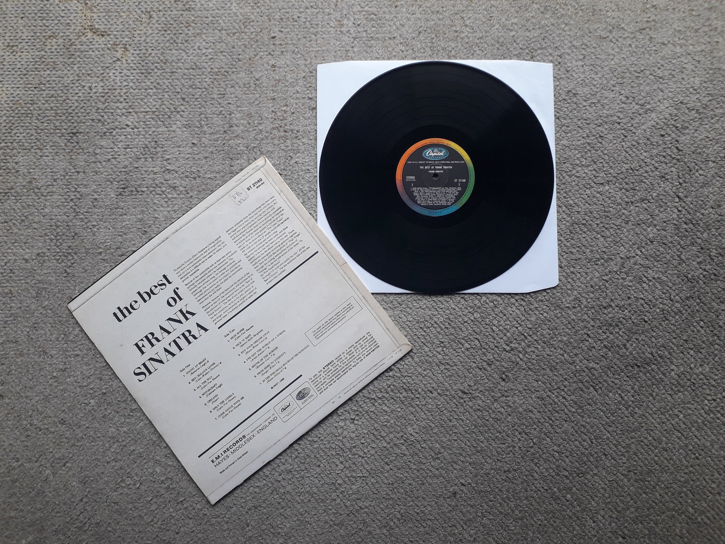 Frank Sinatra–The Best Of Frank Sinatra LP (ST 21140)