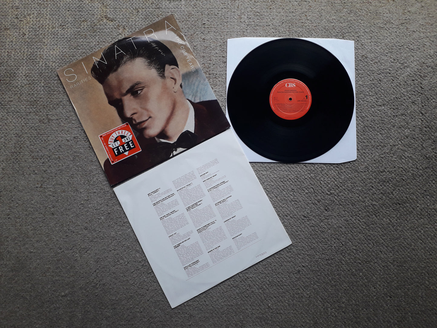 Frank Sinatra –Sinatra Rarities: The CBS Years LP (CBS 465165 1 Mono)