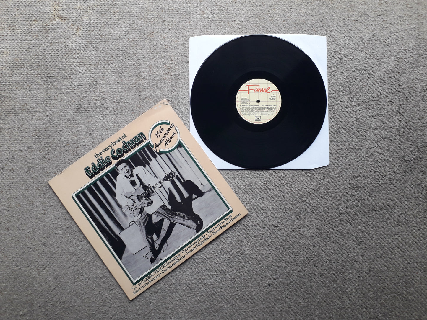 Eddie Cochran–The Very best Of 15th Anniversary Album LP (FA 3019)
