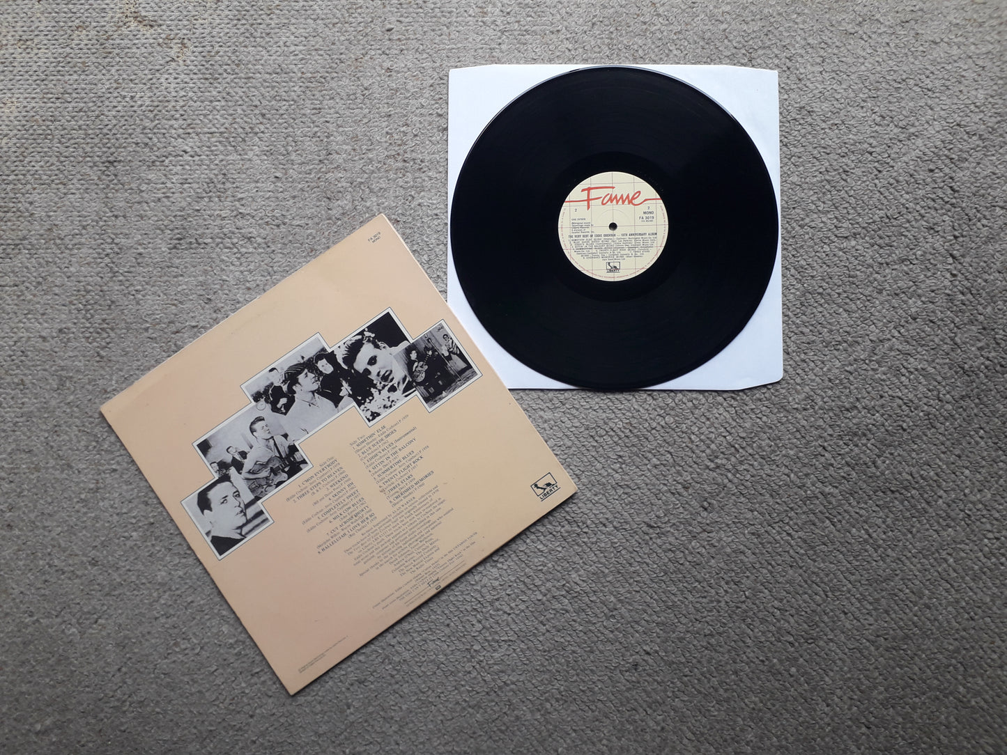 Eddie Cochran–The Very best Of 15th Anniversary Album LP (FA 3019)