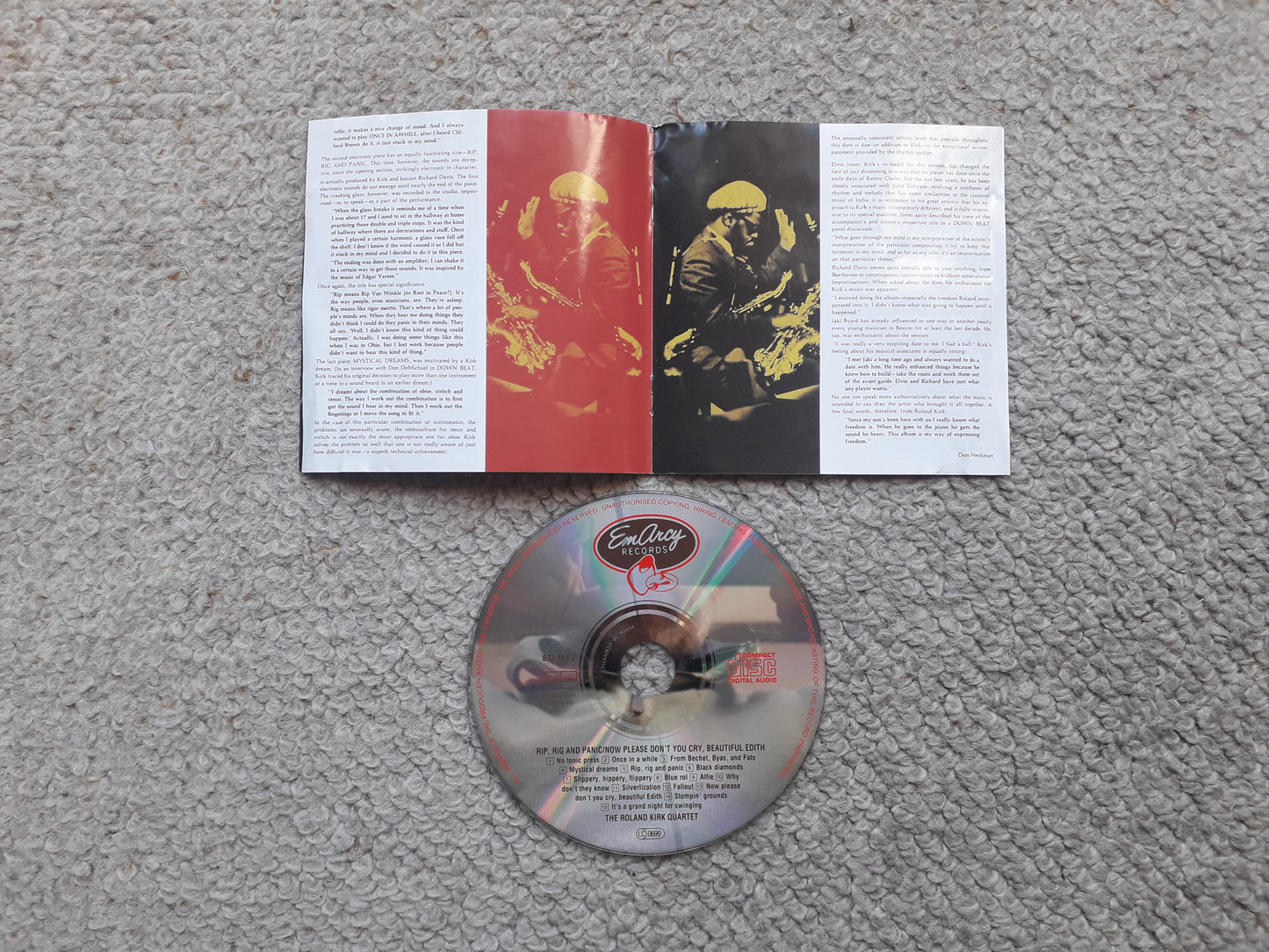 Roland Kirk-Rip, Rig & Panic/Beautiful Edith CD (832 164-2)