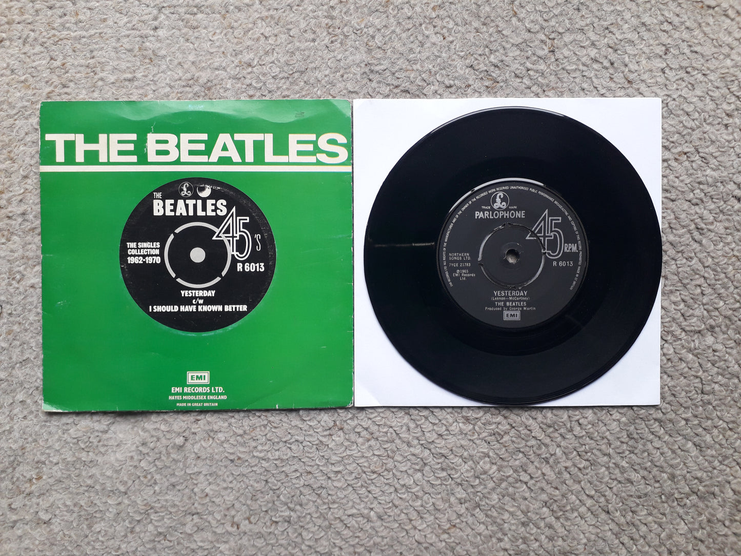 Beatles-Yesterday/I Should Have Known Better 7" (R 6013)