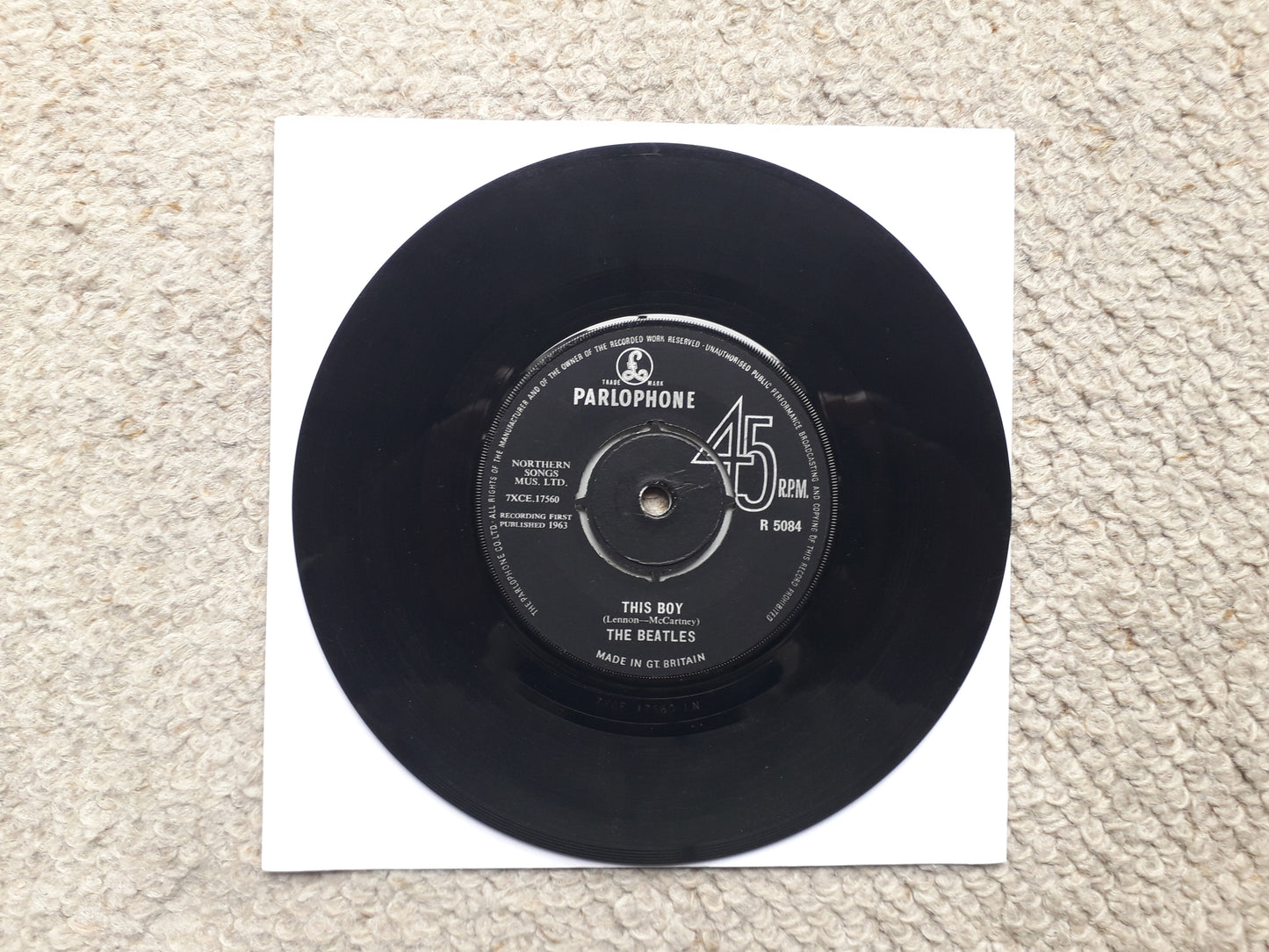 Beatles-I Want To Hold Your Hand 7" (R 5084)