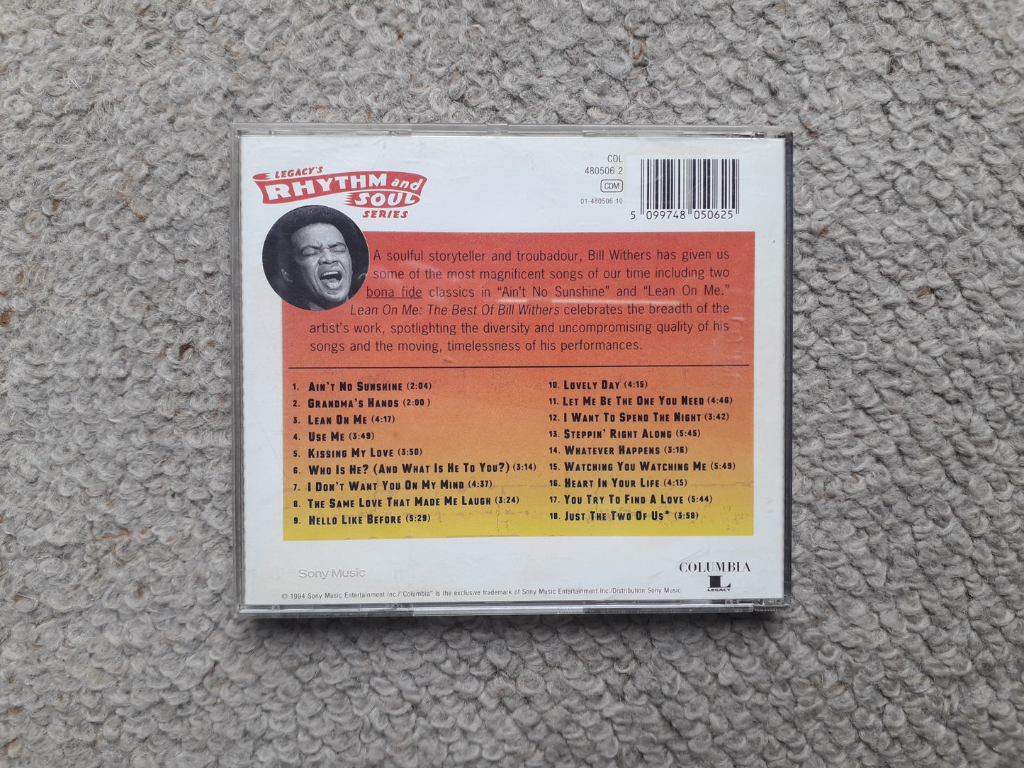 Bill Withers–Lean On Me: The Best Of Bill Withers CD (480506 2)
