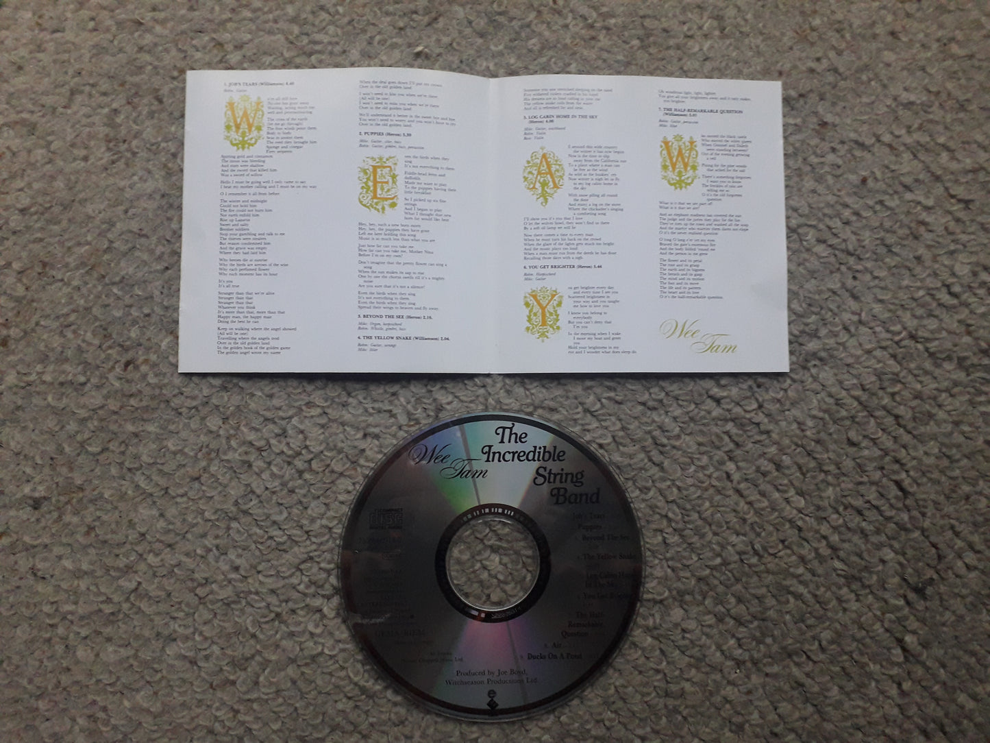 Incredible String Band-Wee Tam CD(7559-60914-2)