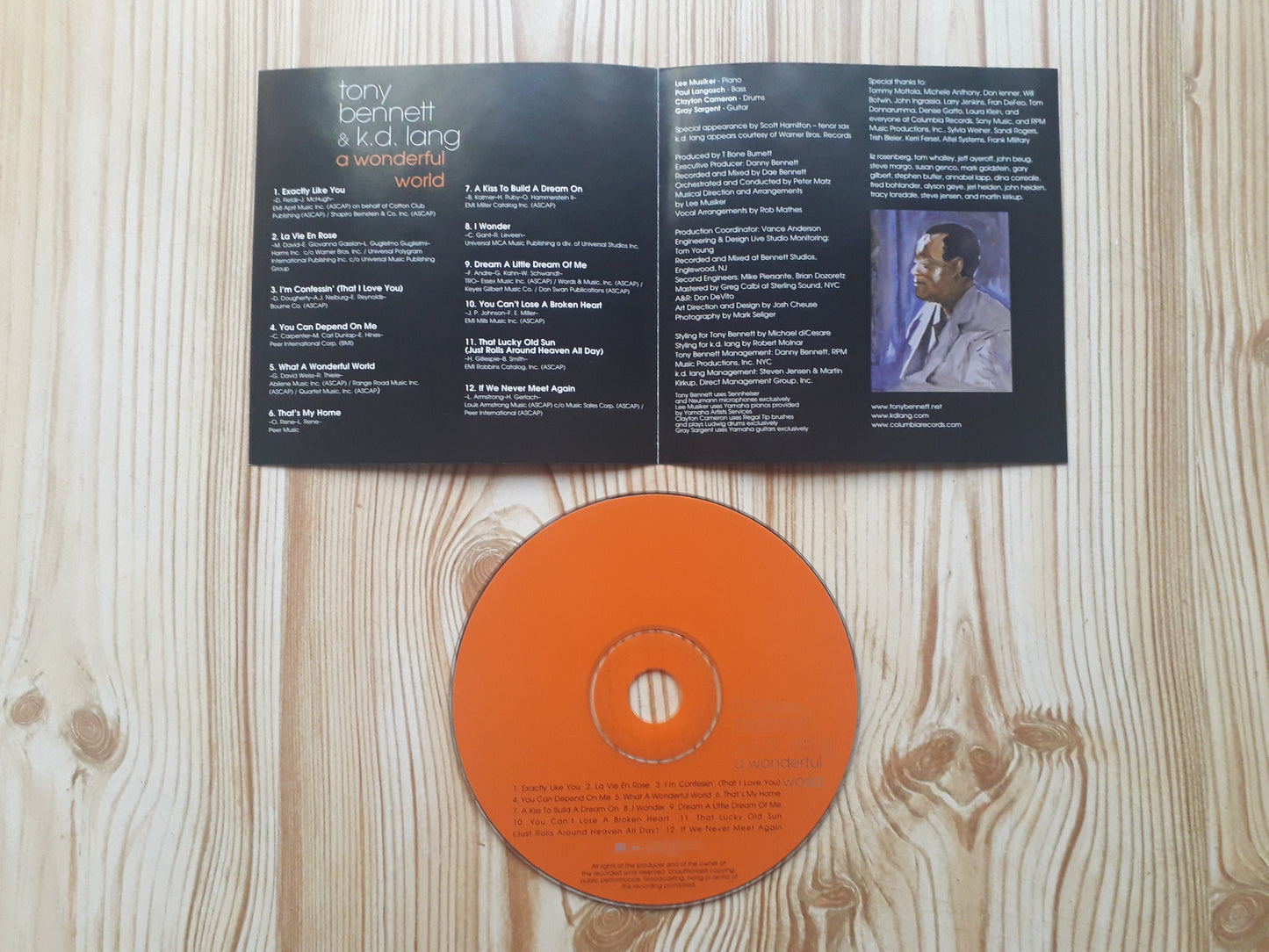 Tony Bennett & k.d. lang–A Wonderful World CD (509870 2)