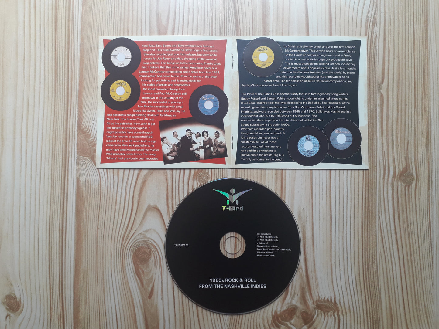 Various–1960s Rock & Roll From The Nashville Indies CD (TBIRD 0023 CD)