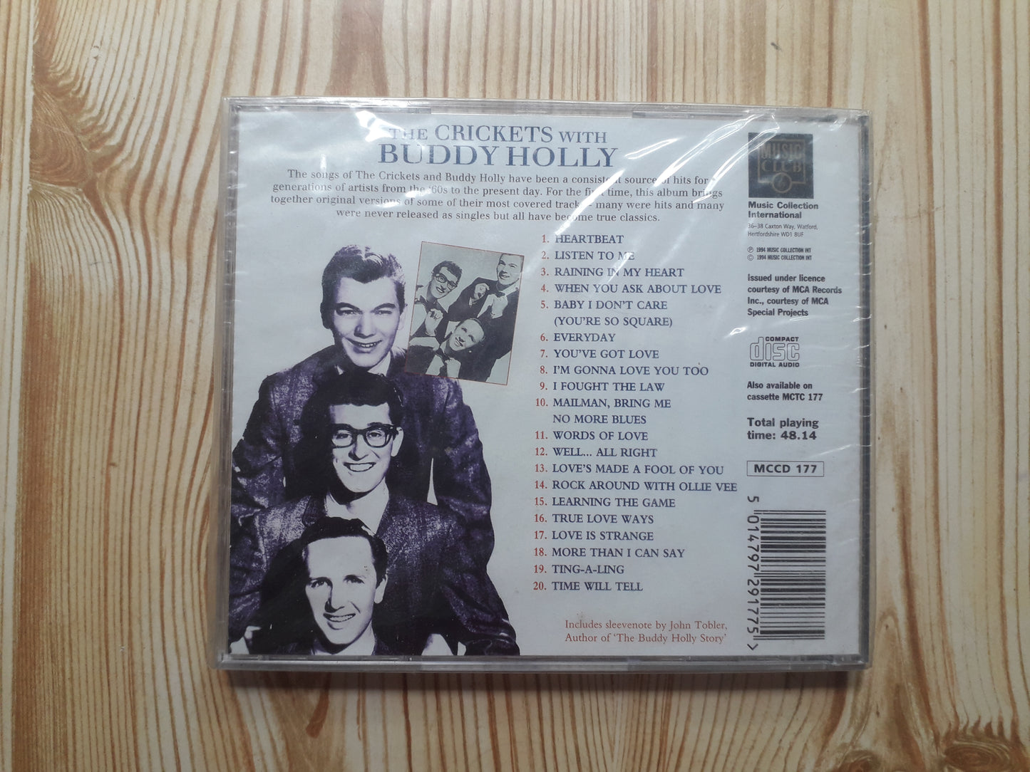 Crickets With Buddy Holly-Cover To Cover CD (MCCD 177)