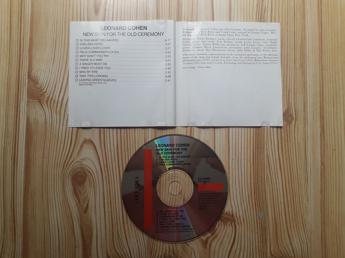 Leonard Cohen-New Skin For The Old Ceremony CD (CD 32660)