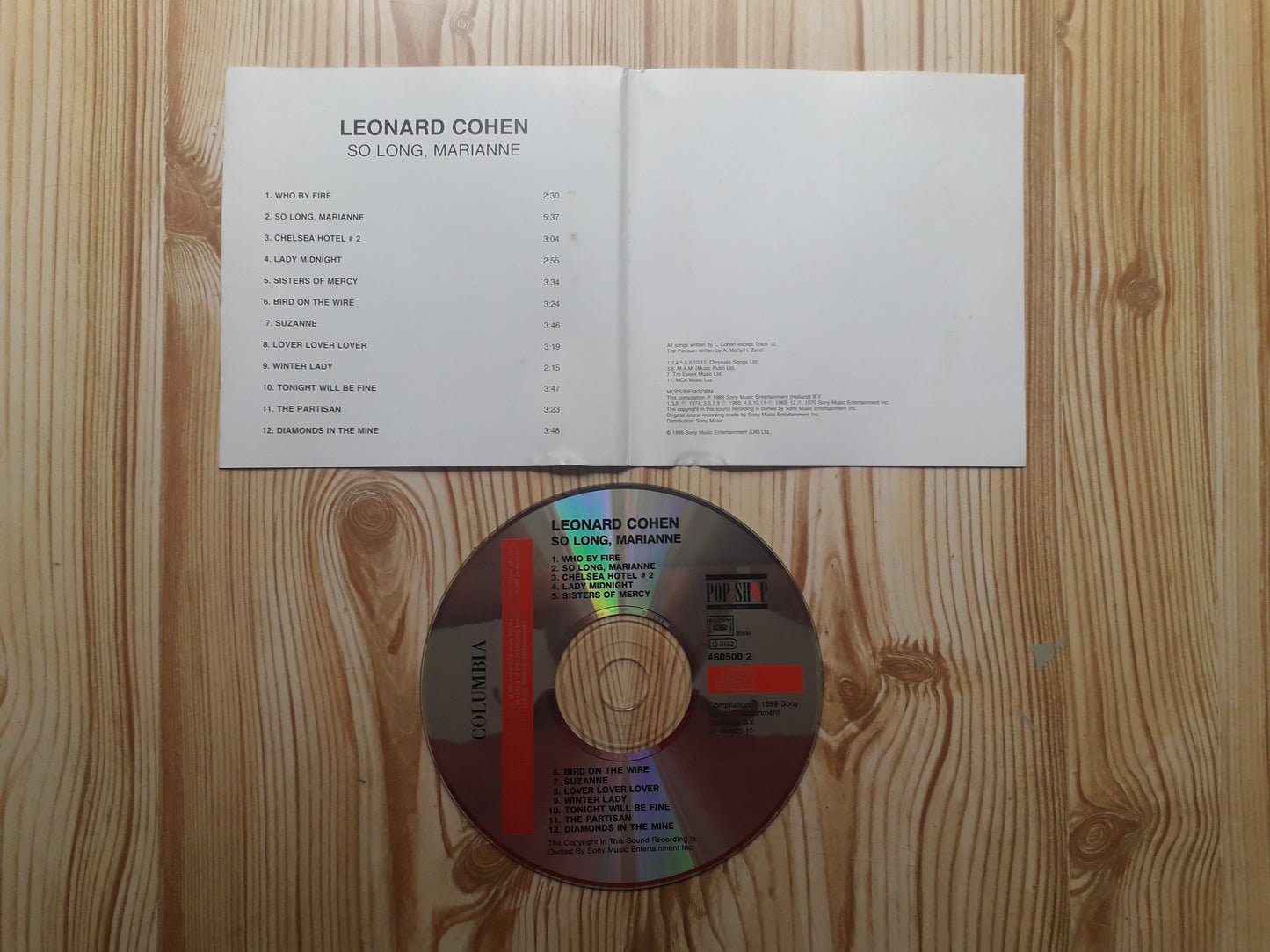 Leonard Cohen-So Long Marianne CD (460500 2)