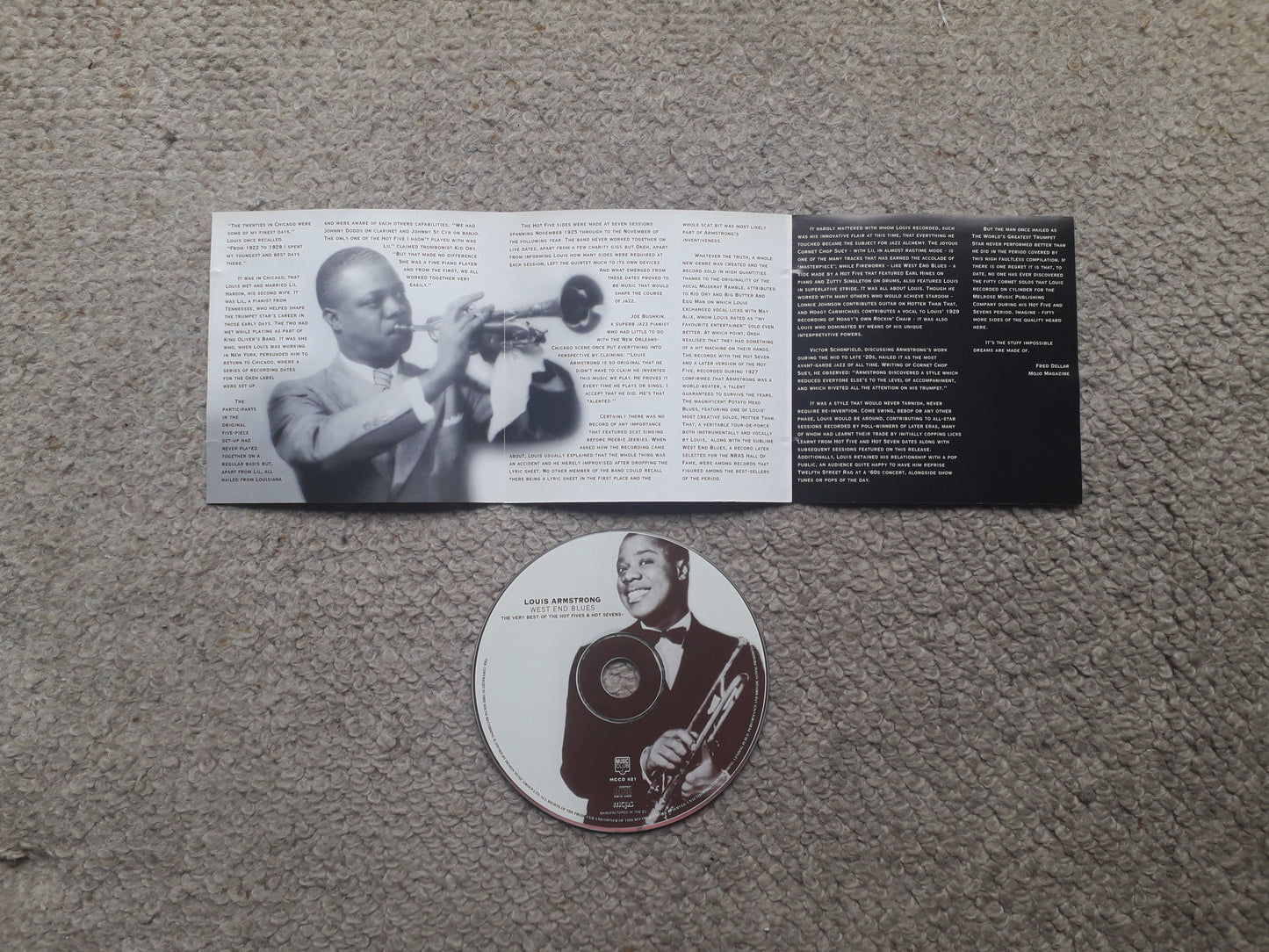 Louis Armstrong–West End Blues-The Very Best Of The Hot Fives & Hot Sevens CD (MCCD 421)