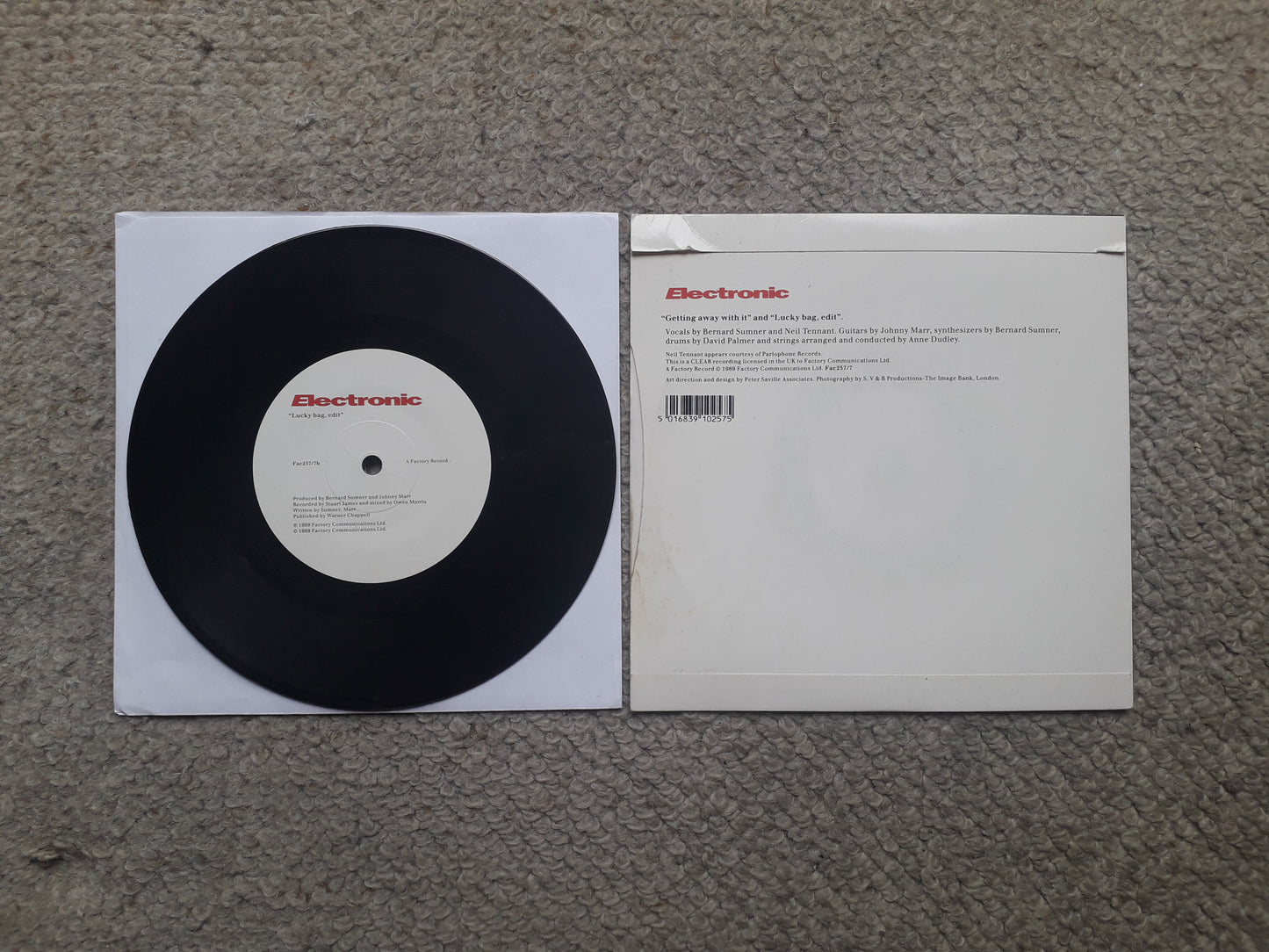 Electronic-Getting Away With It... 7" (Fac257/7)